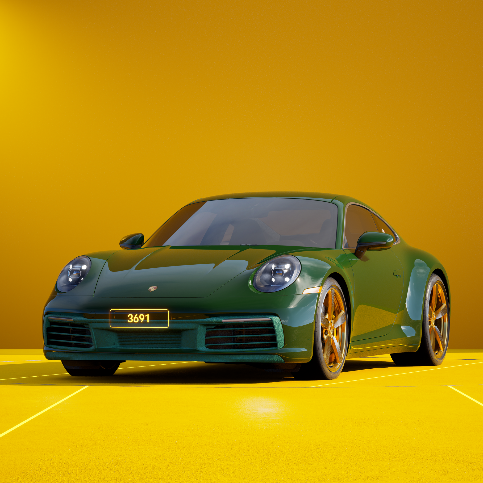 The PORSCHΞ 911 3691 image in phase