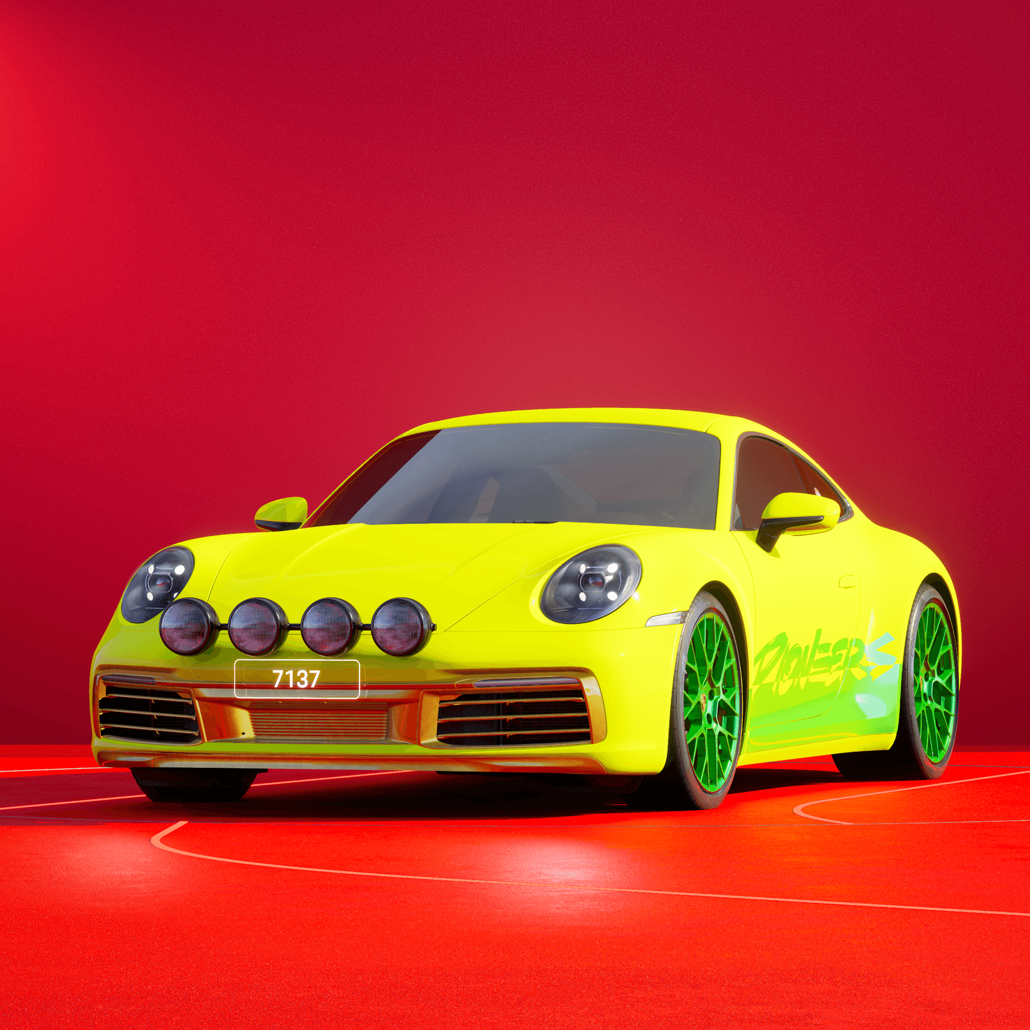 The PORSCHΞ 911 7137 image in phase