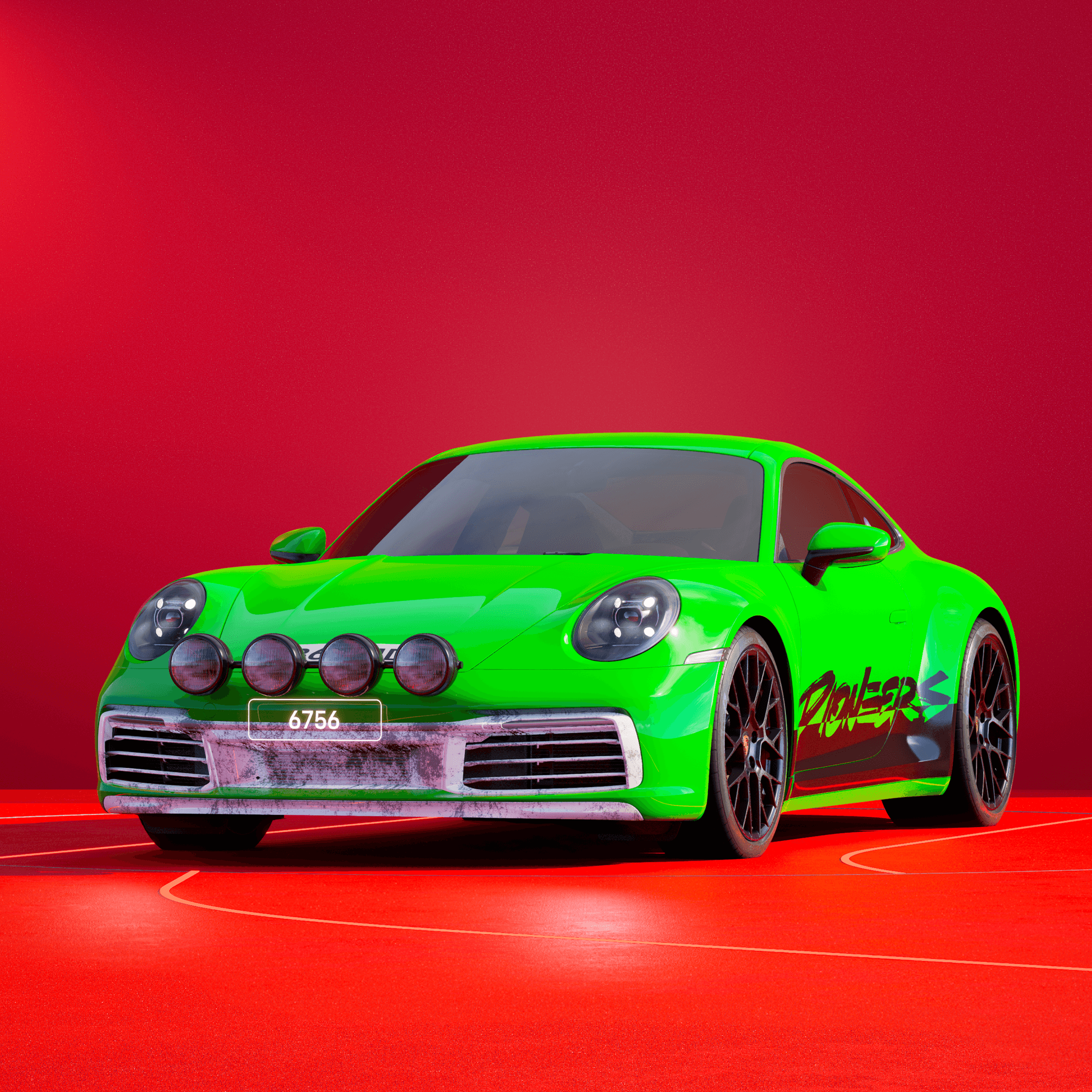 The PORSCHΞ 911 6756 image in phase