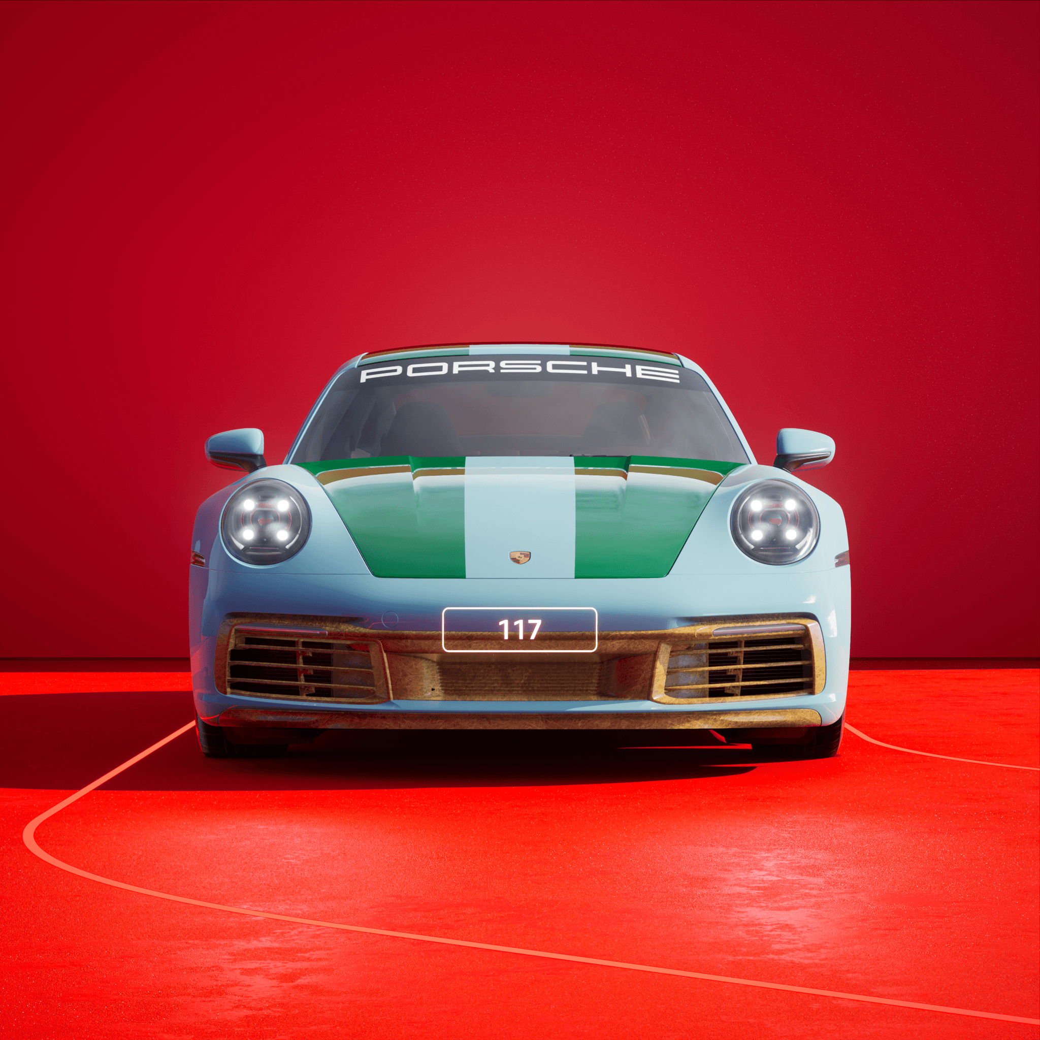 The PORSCHΞ 911 117 image in phase