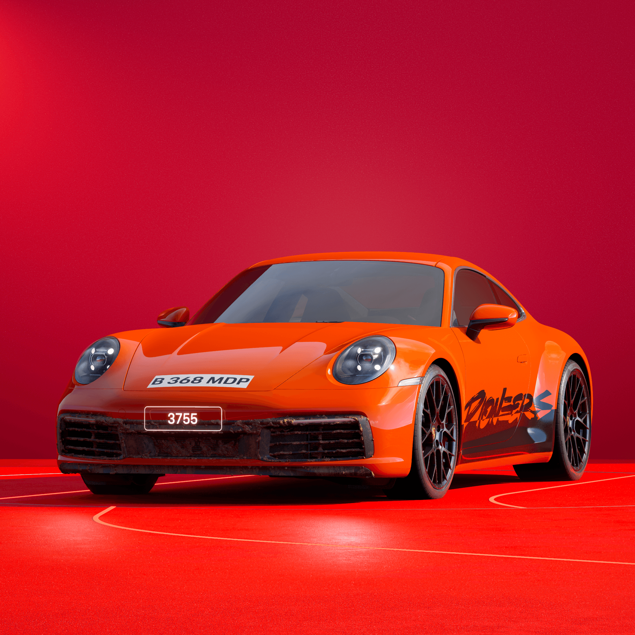 The PORSCHΞ 911 3755 image in phase