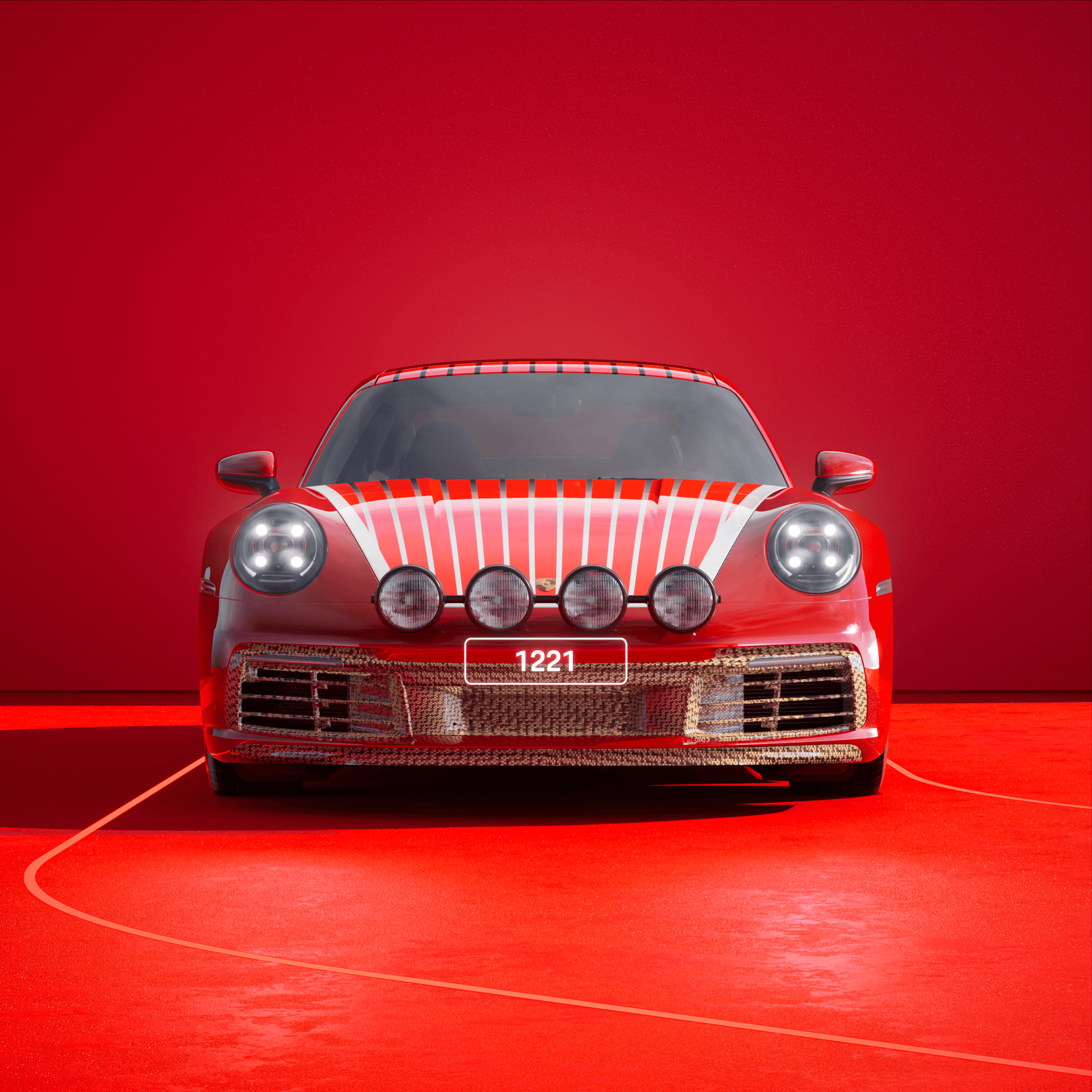 The PORSCHΞ 911 1221 image in phase