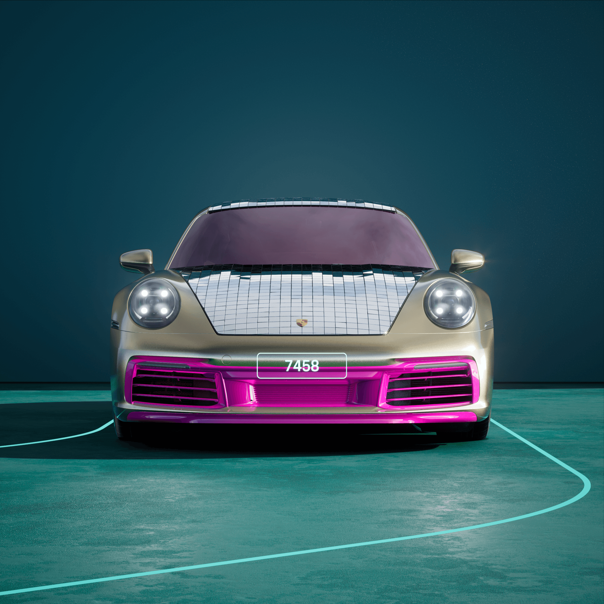 The PORSCHΞ 911 7458 image in phase