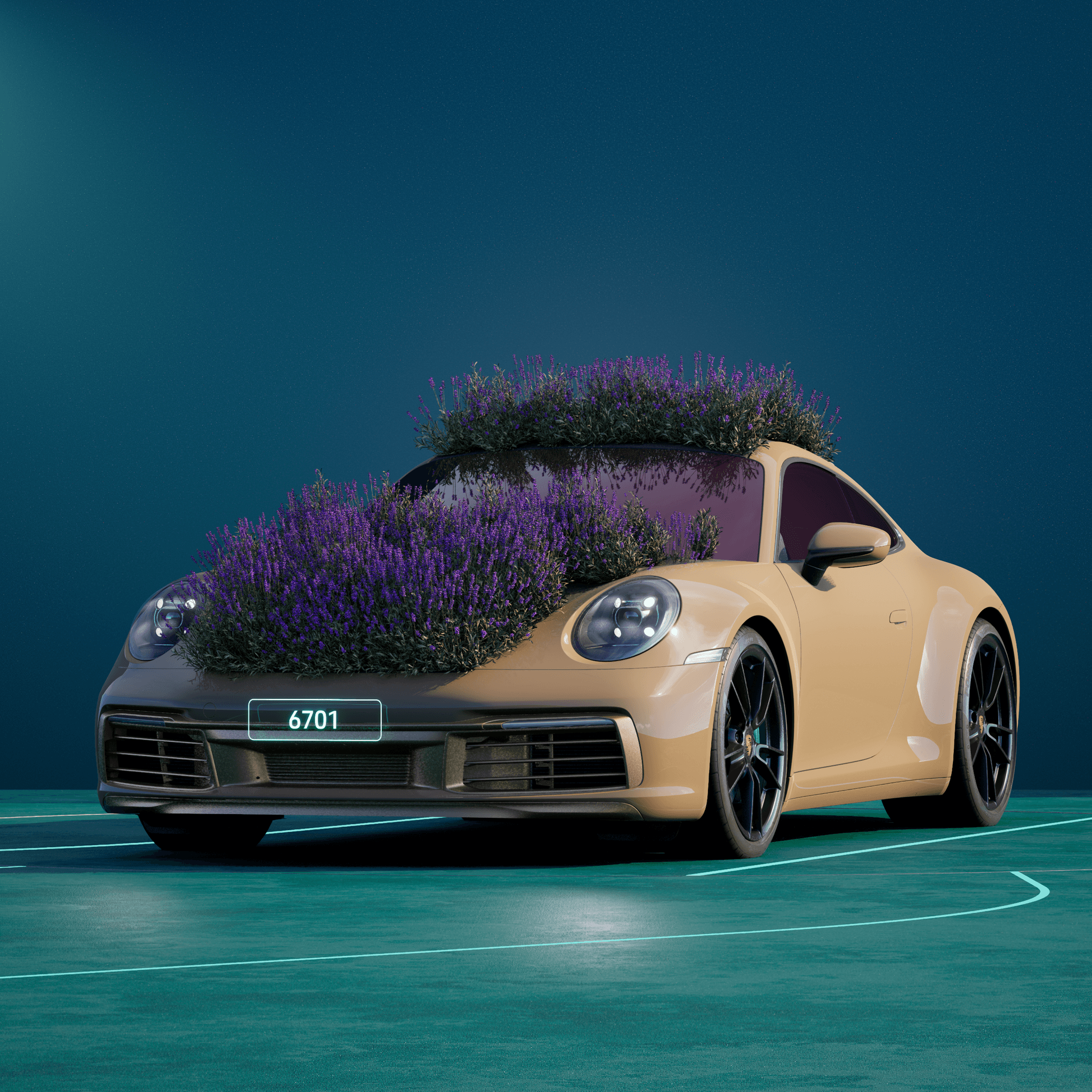 The PORSCHΞ 911 6701 image in phase