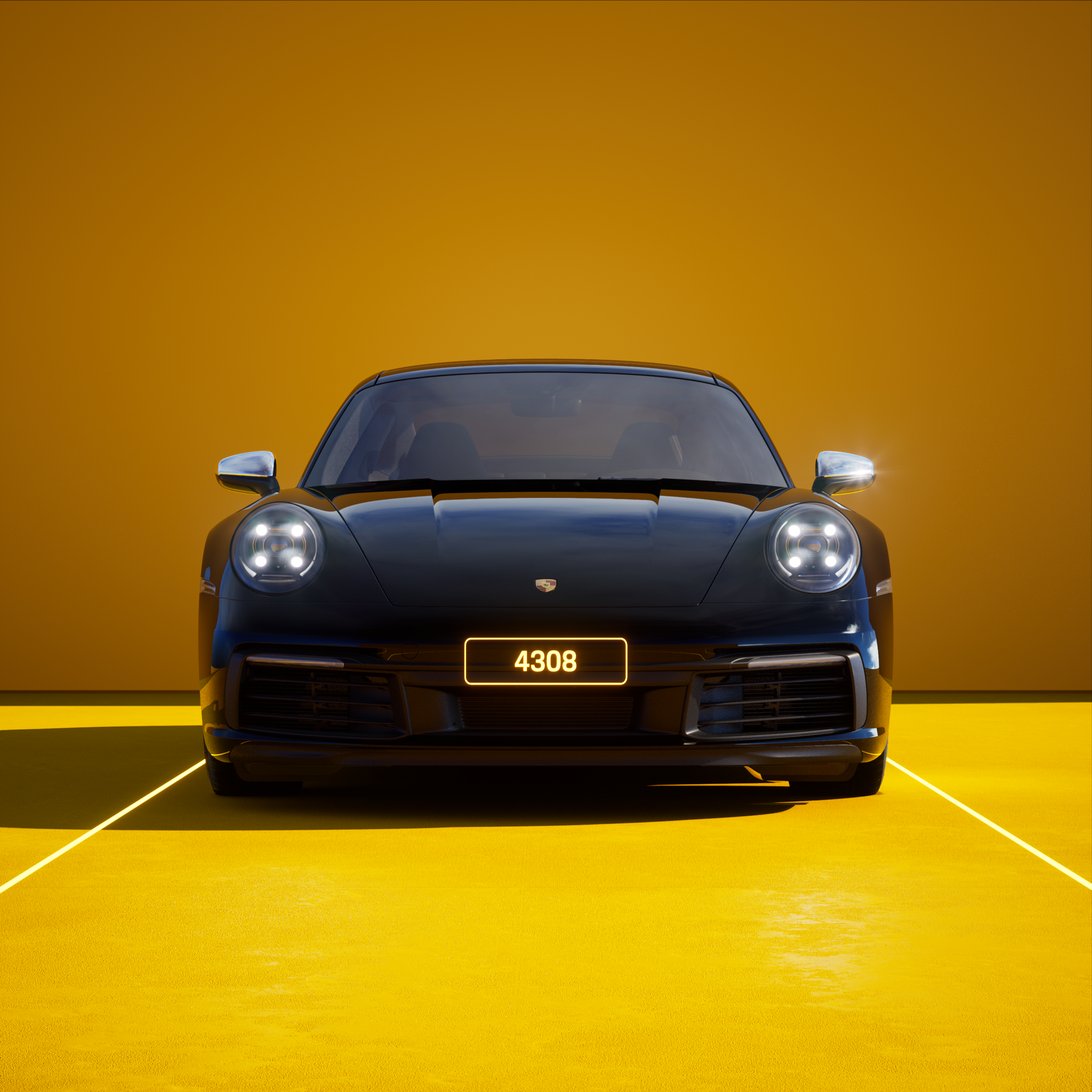The PORSCHΞ 911 4308 image in phase