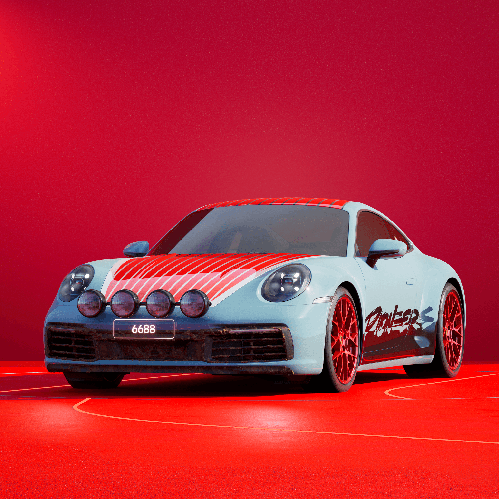 The PORSCHΞ 911 6688 image in phase