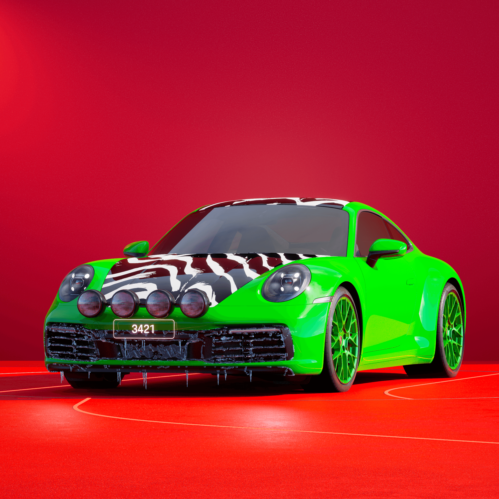 The PORSCHΞ 911 3421 image in phase