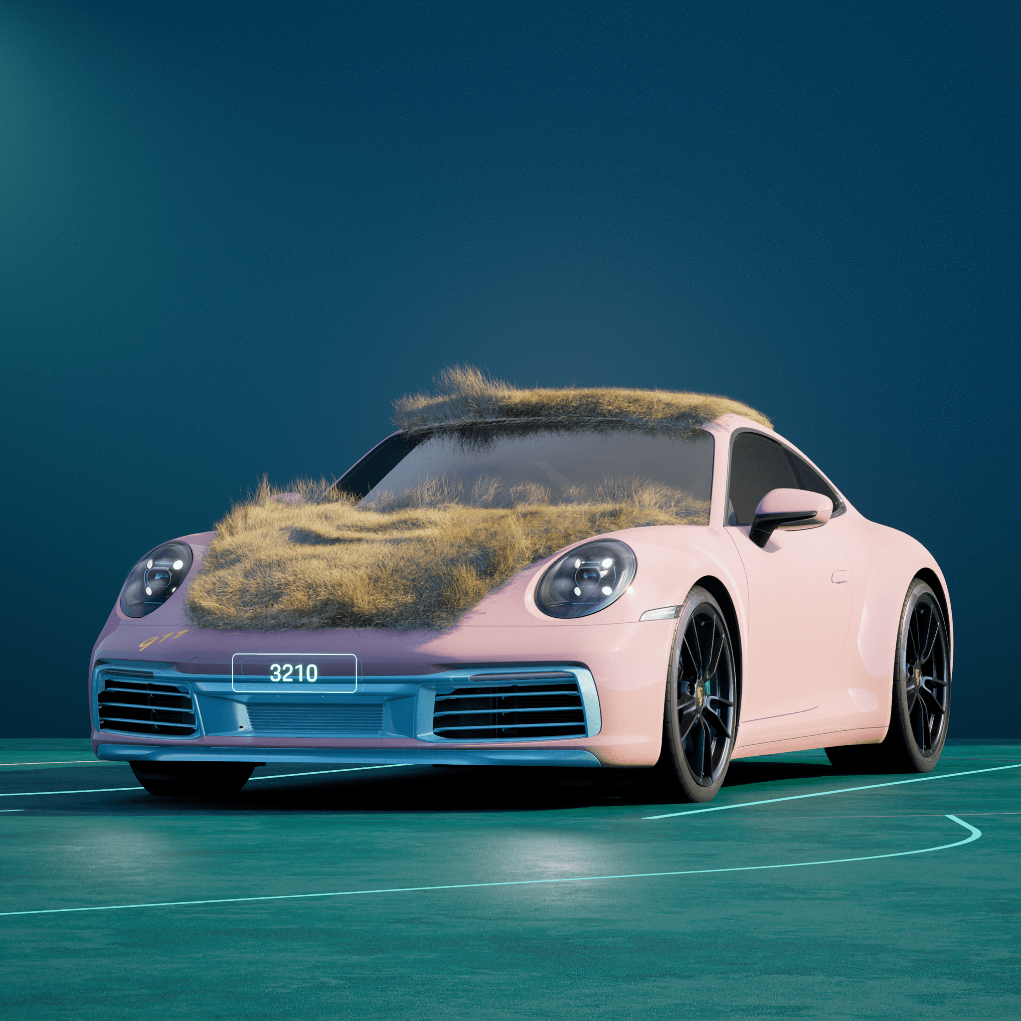 The PORSCHΞ 911 3210 image in phase