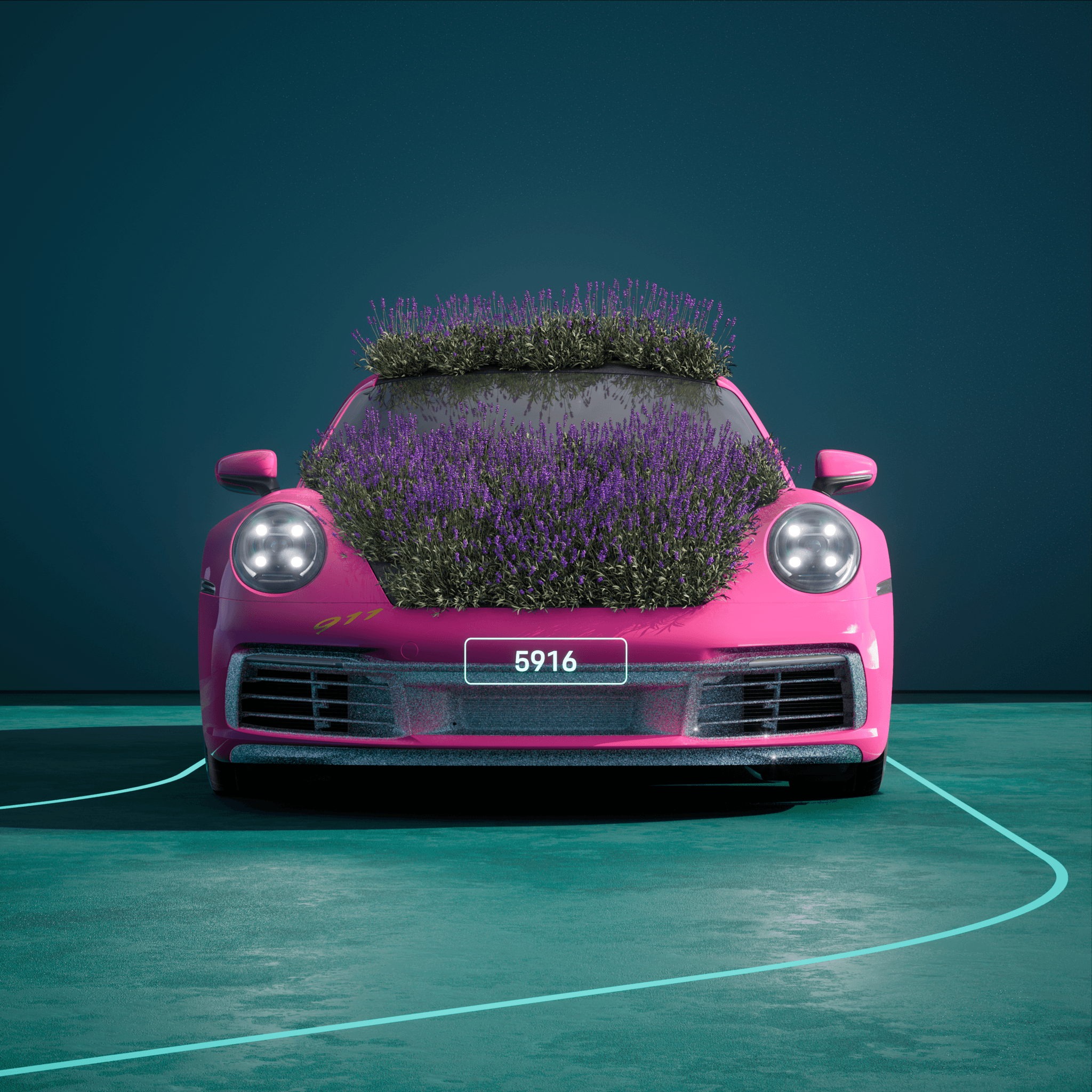 The PORSCHΞ 911 5916 image in phase