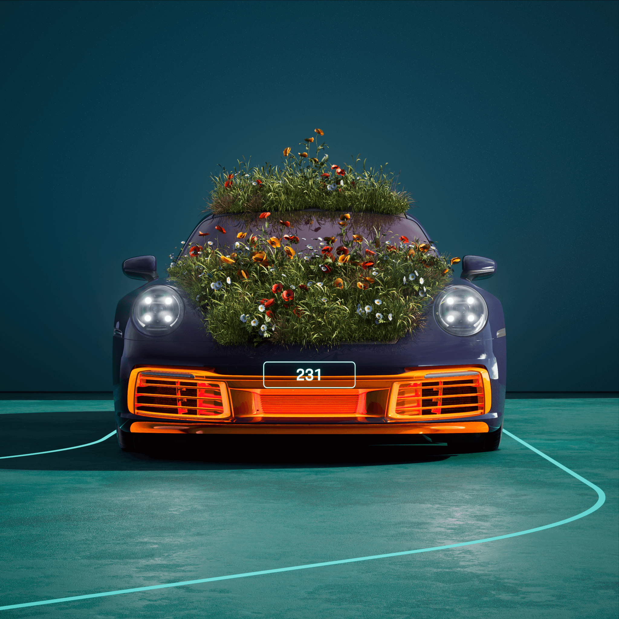 The PORSCHΞ 911 231 image in phase