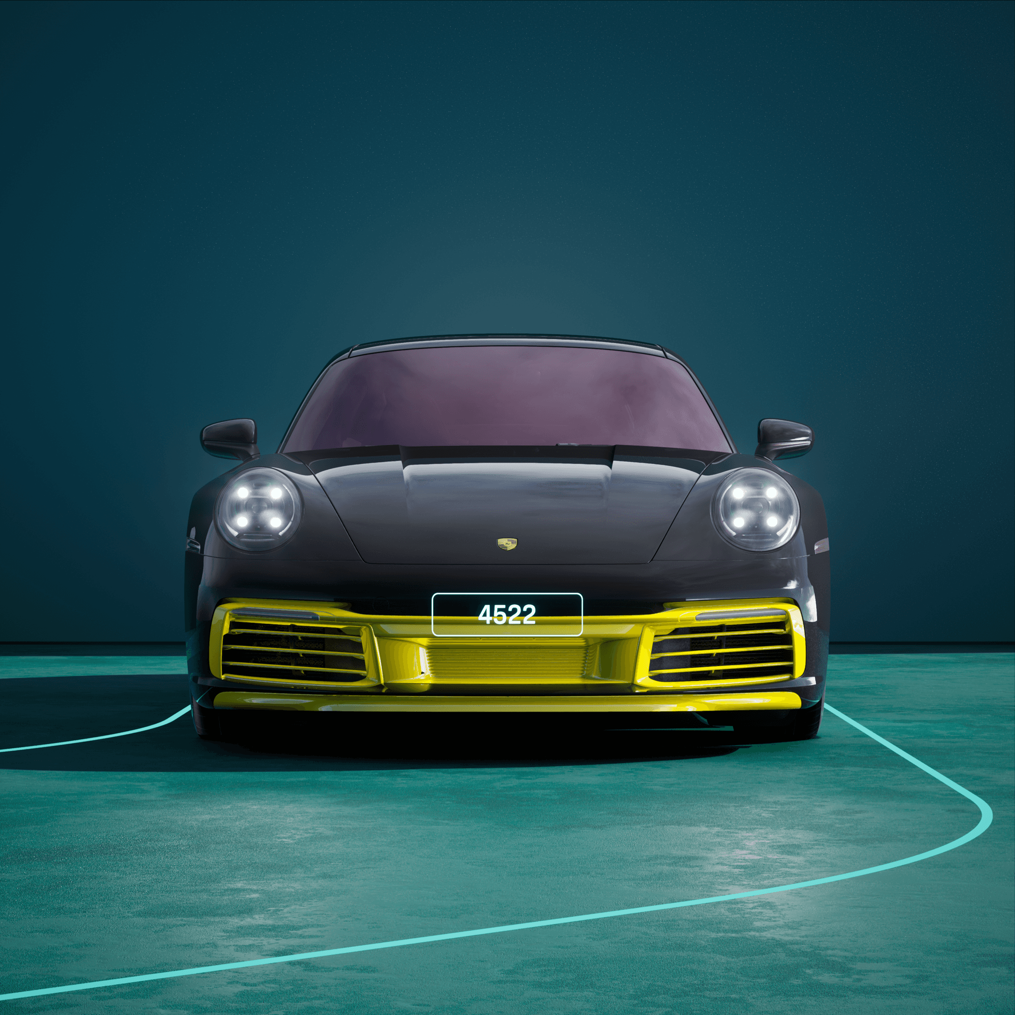 The PORSCHΞ 911 4522 image in phase