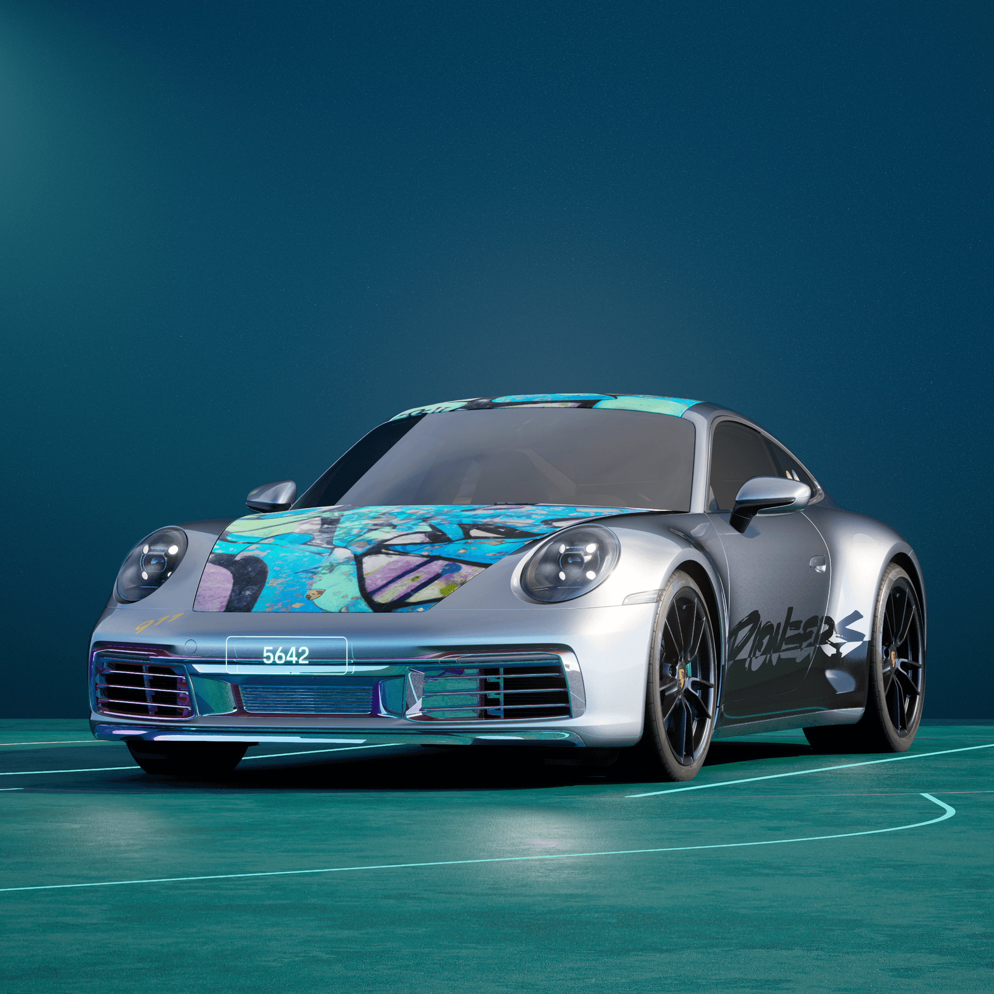 The PORSCHΞ 911 5642 image in phase