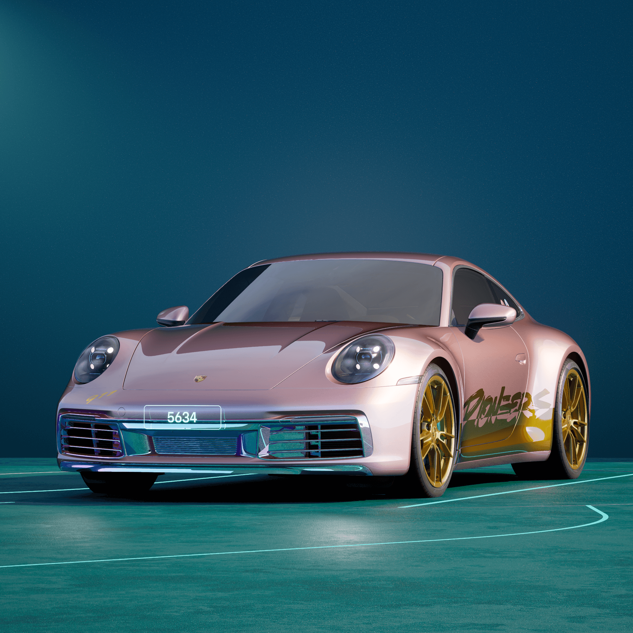 The PORSCHΞ 911 5634 image in phase