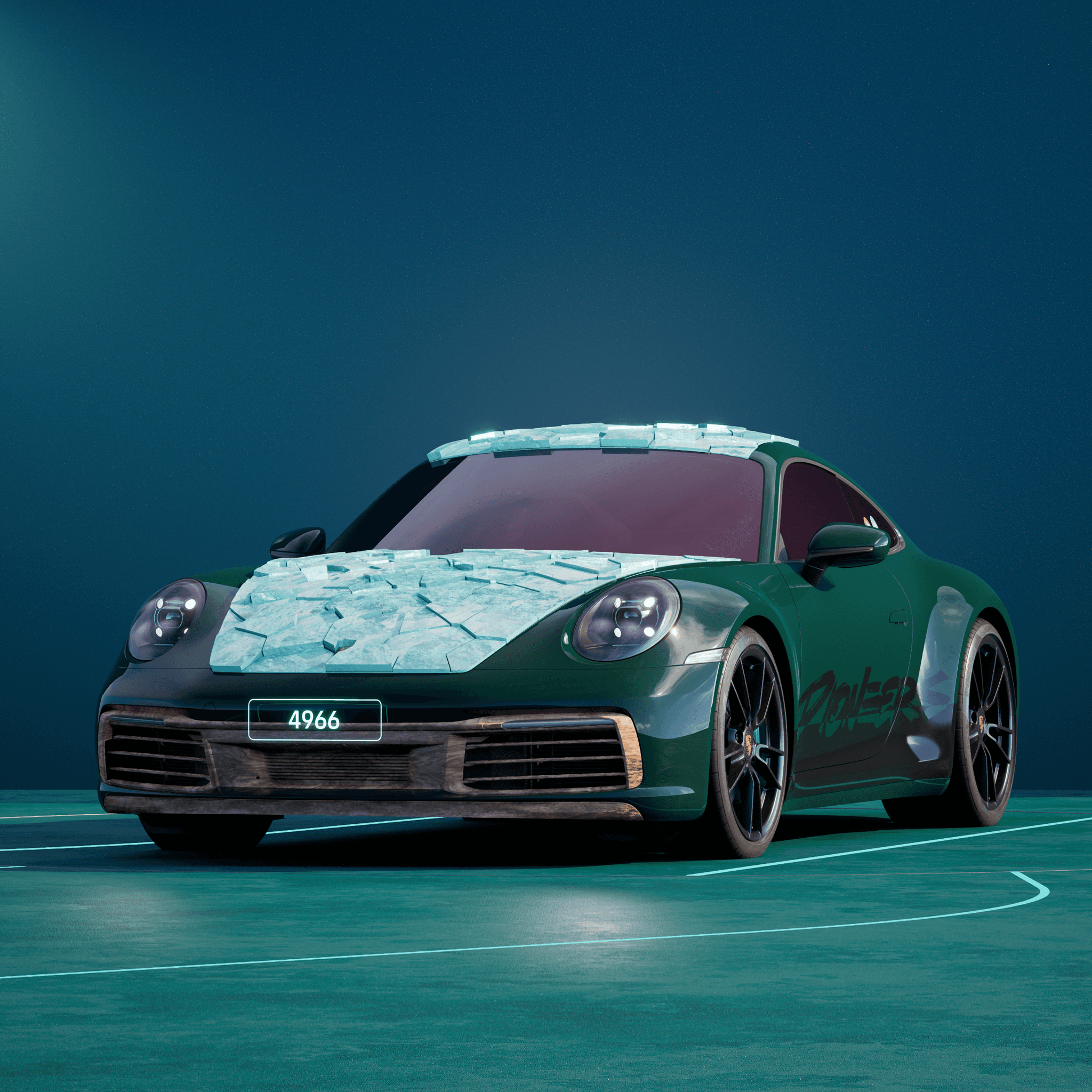 The PORSCHΞ 911 4966 image in phase