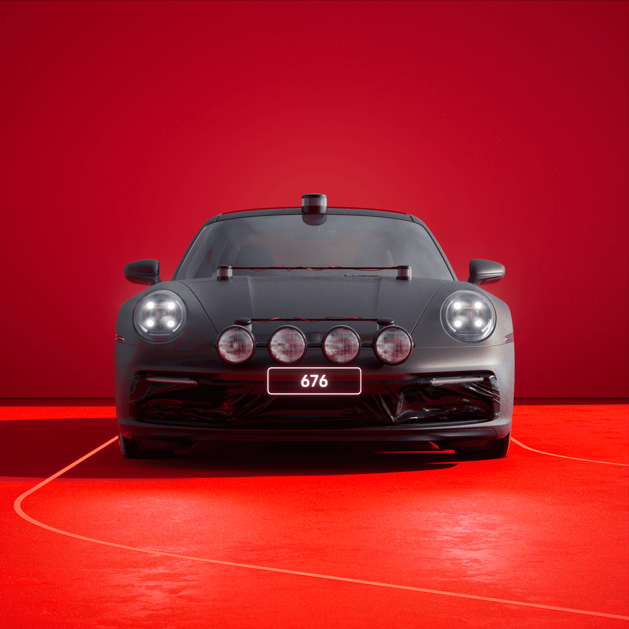 The PORSCHΞ 911 676 image in phase