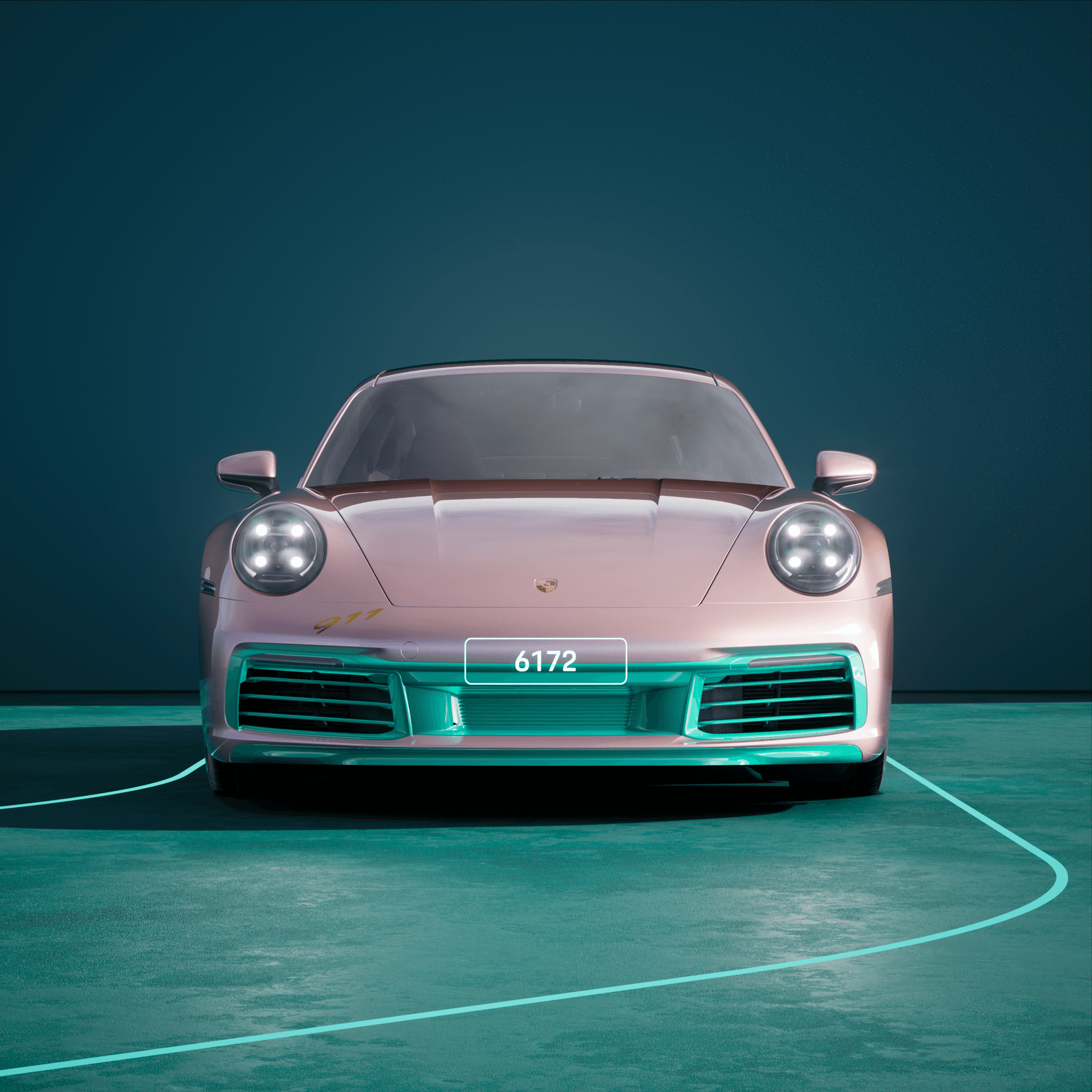 The PORSCHΞ 911 6172 image in phase