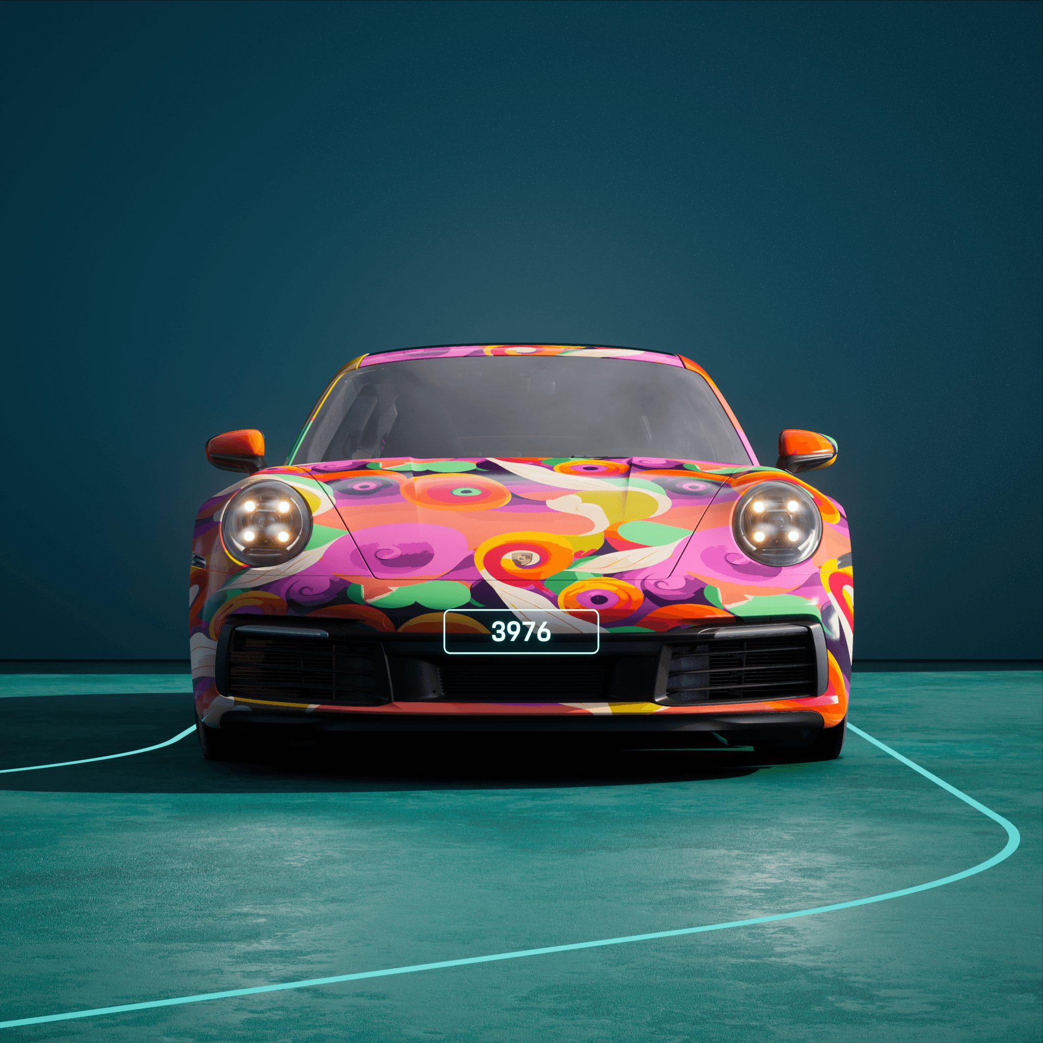 The PORSCHΞ 911 3976 image in phase
