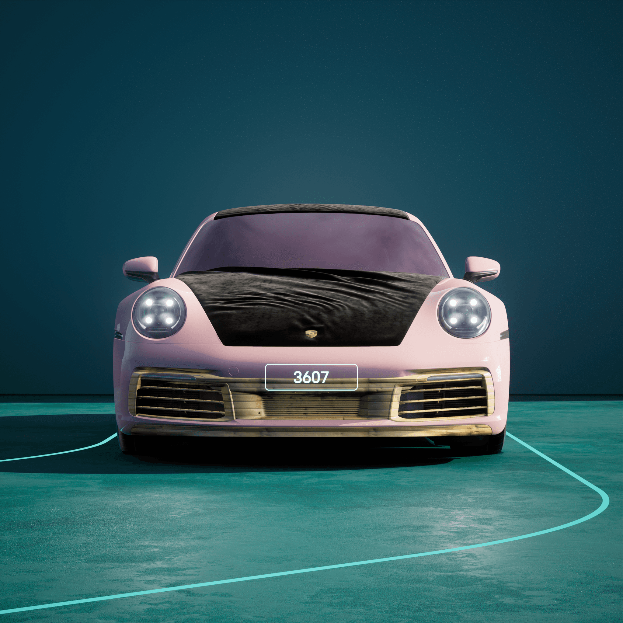 The PORSCHΞ 911 3607 image in phase