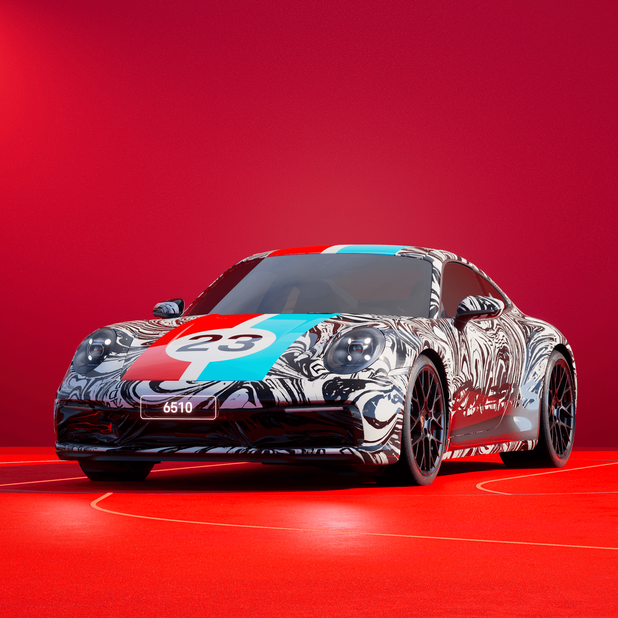 The PORSCHΞ 911 6510 image in phase