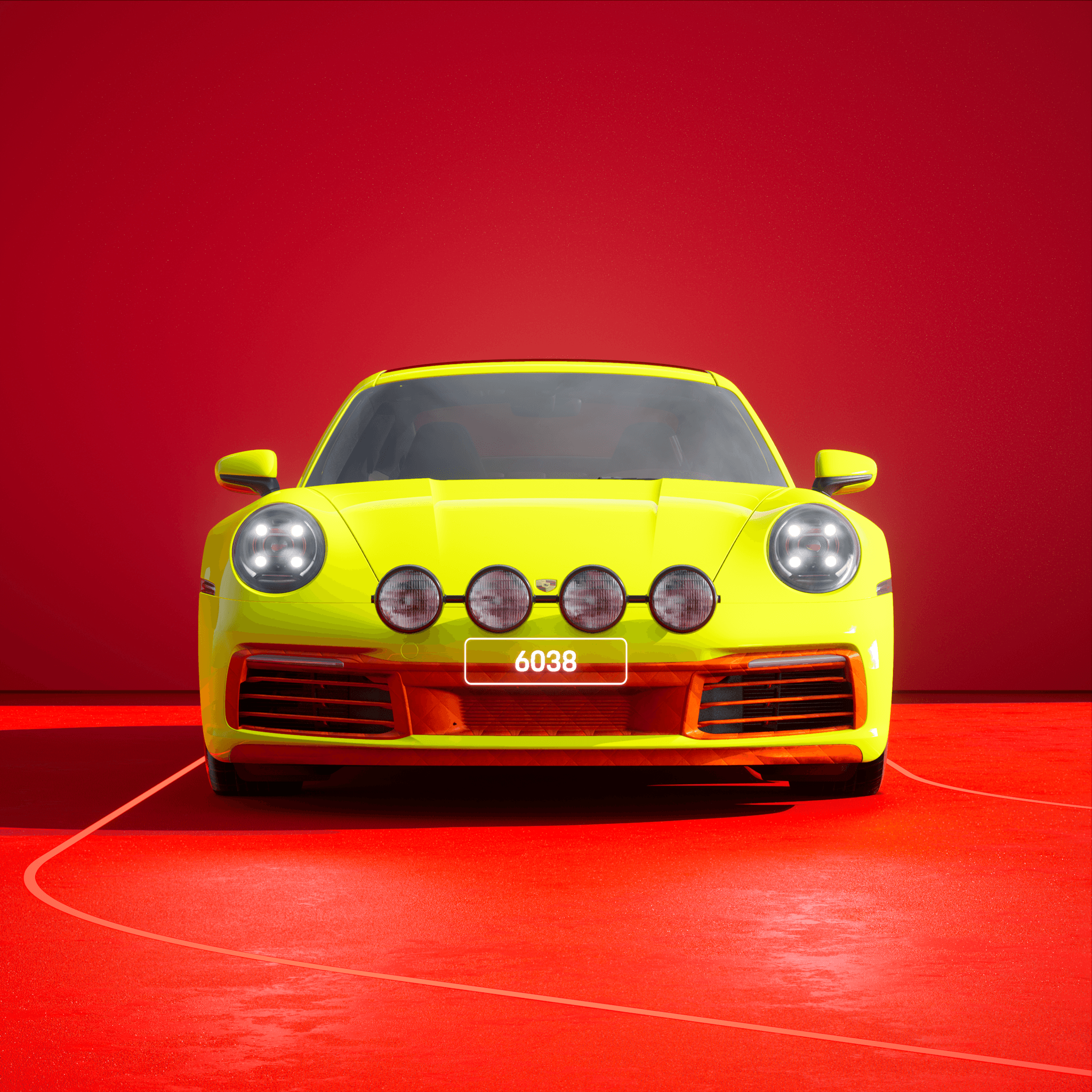 The PORSCHΞ 911 6038 image in phase