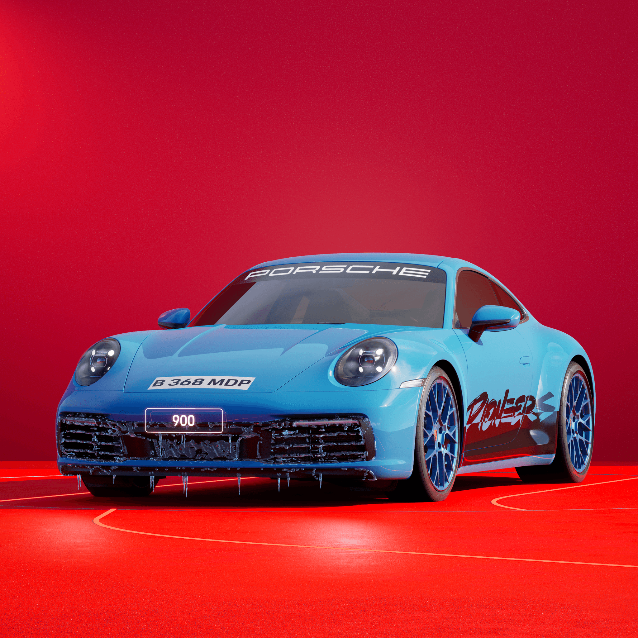 The PORSCHΞ 911 900 image in phase