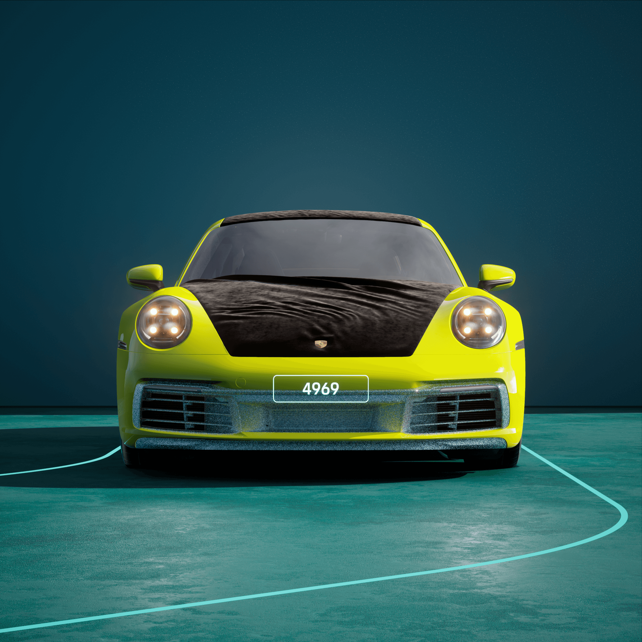 The PORSCHΞ 911 4969 image in phase