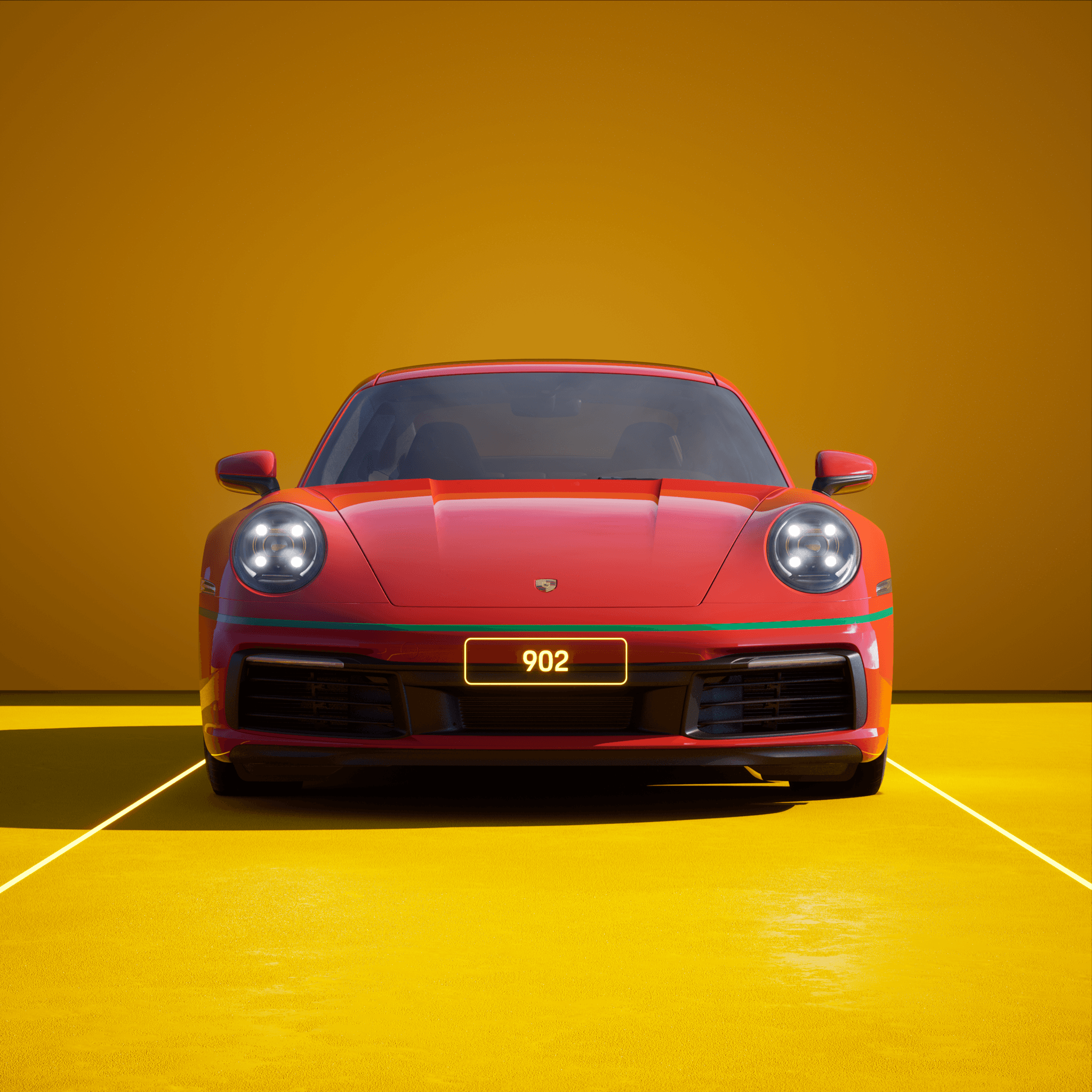 The PORSCHΞ 911 902 image in phase
