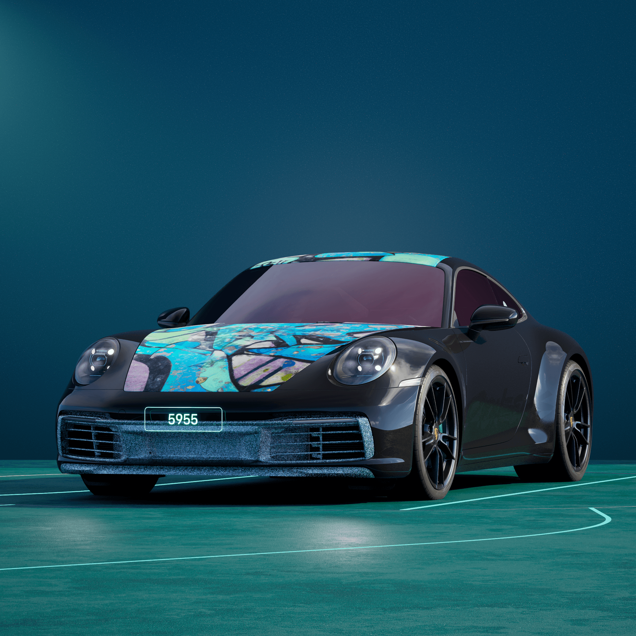 The PORSCHΞ 911 5955 image in phase