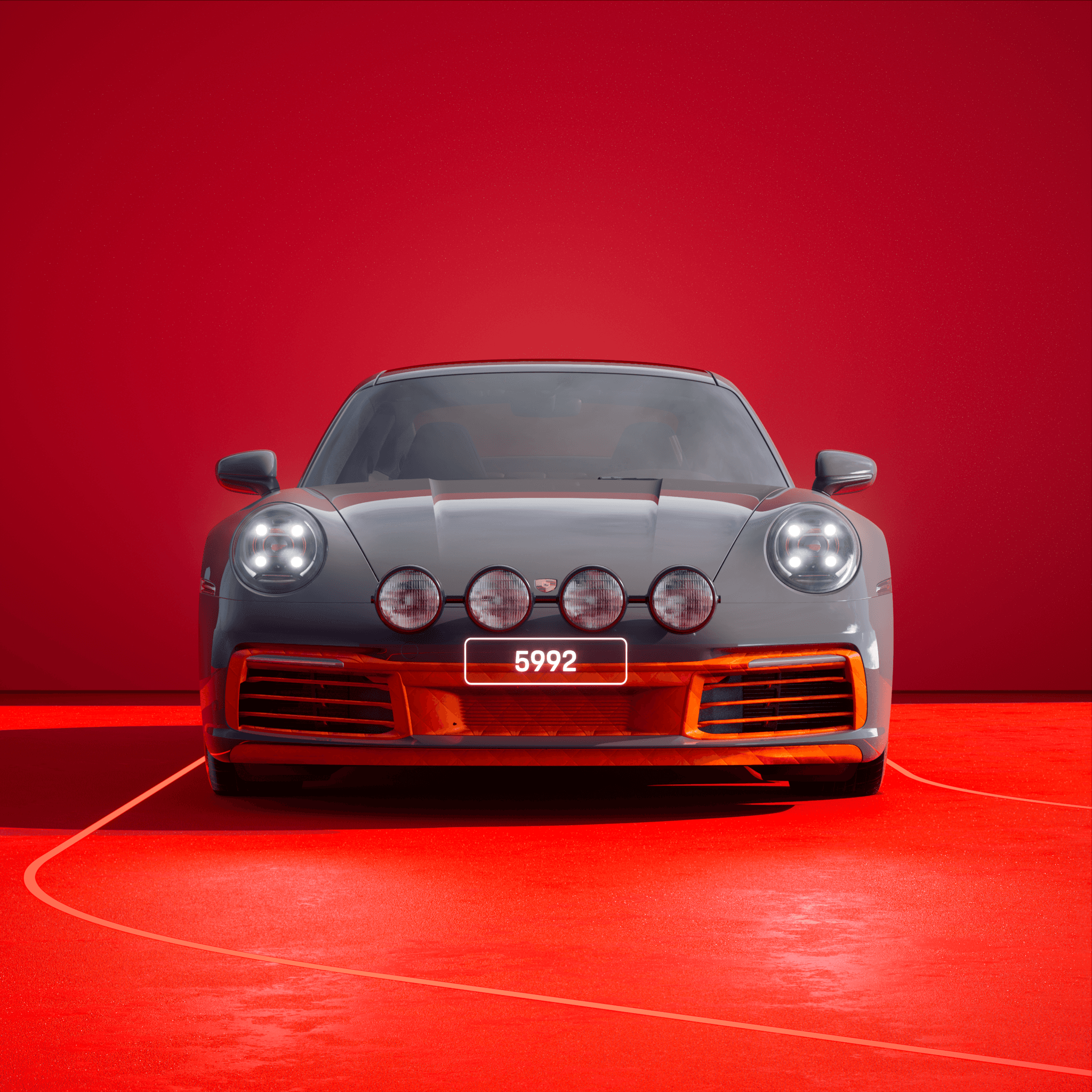 The PORSCHΞ 911 5992 image in phase