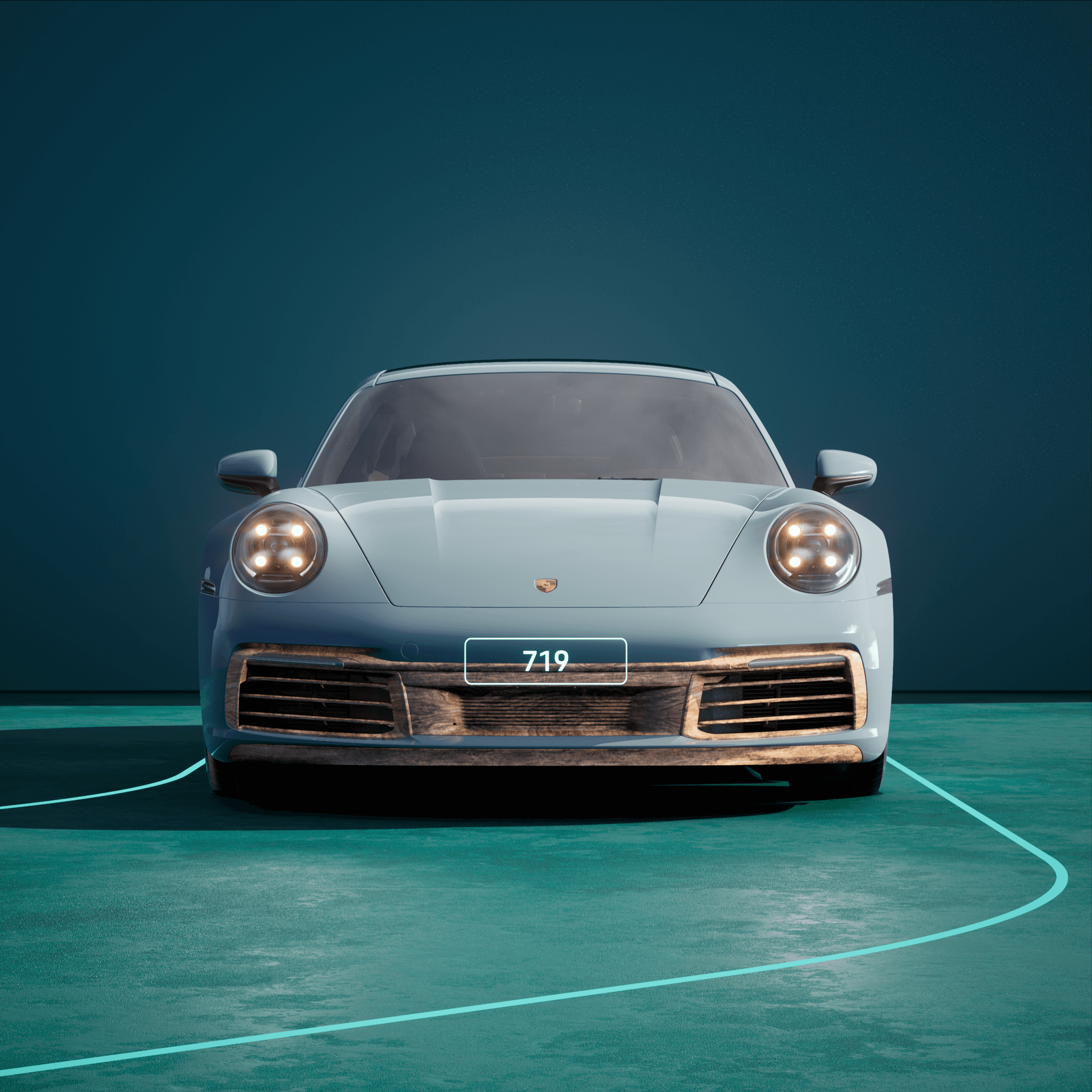 The PORSCHΞ 911 719 image in phase