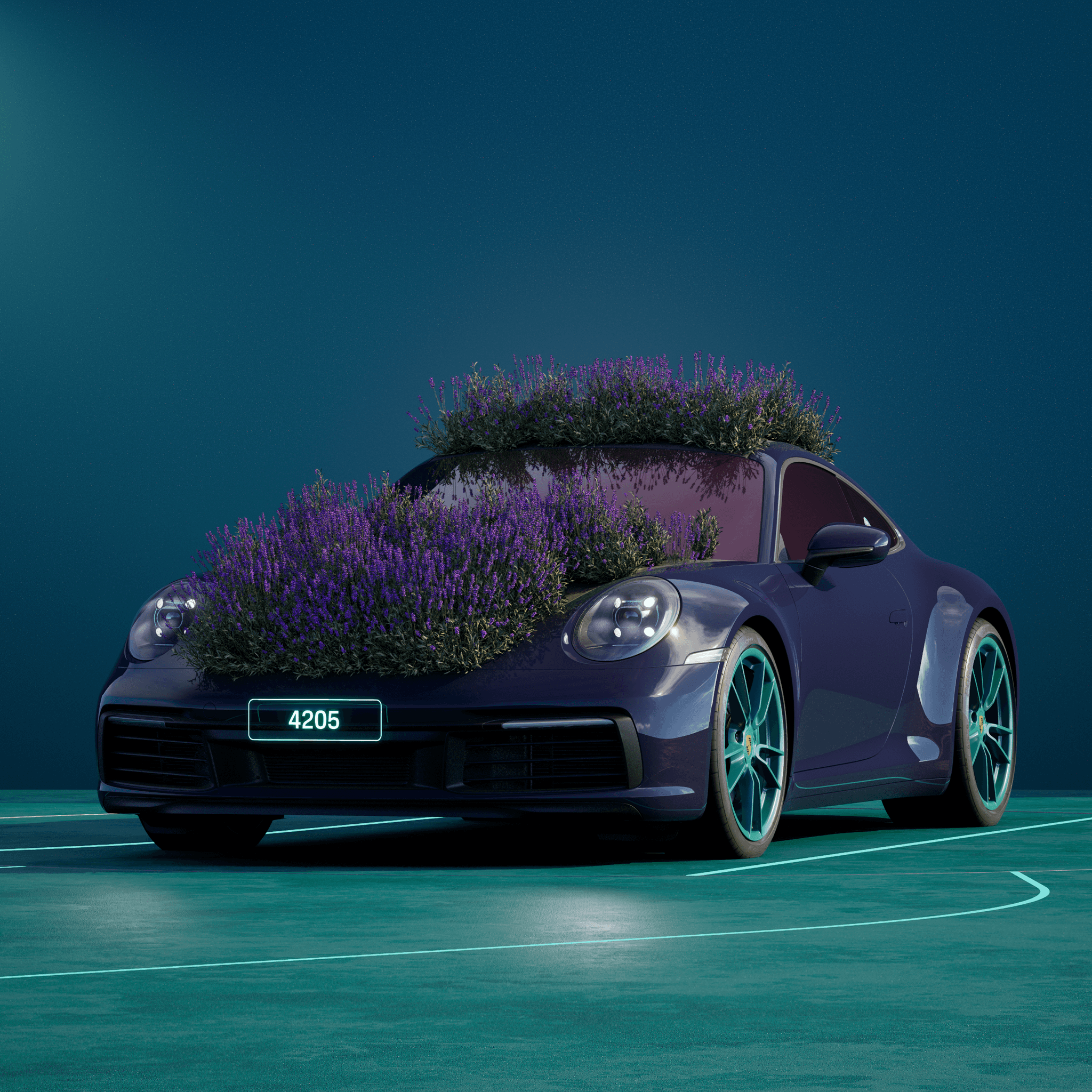 The PORSCHΞ 911 4205 image in phase