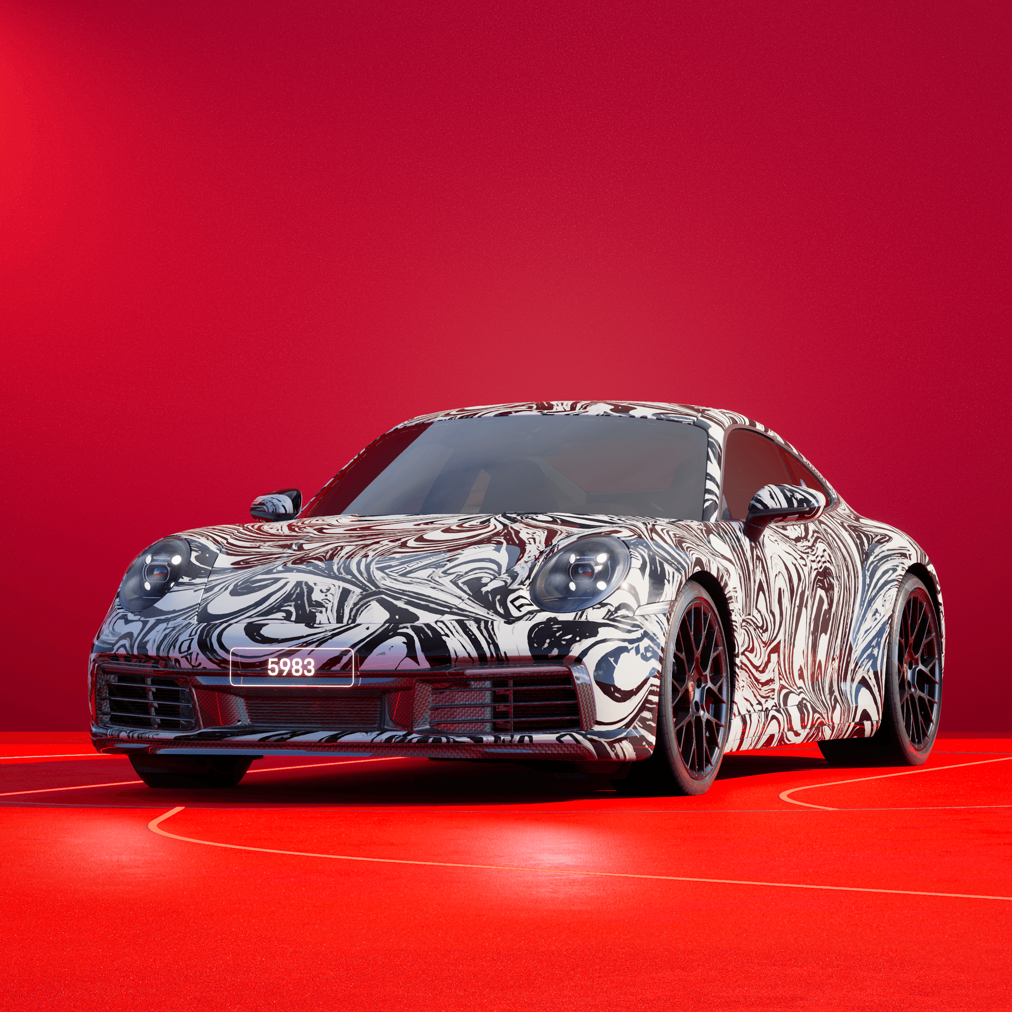 The PORSCHΞ 911 5983 image in phase