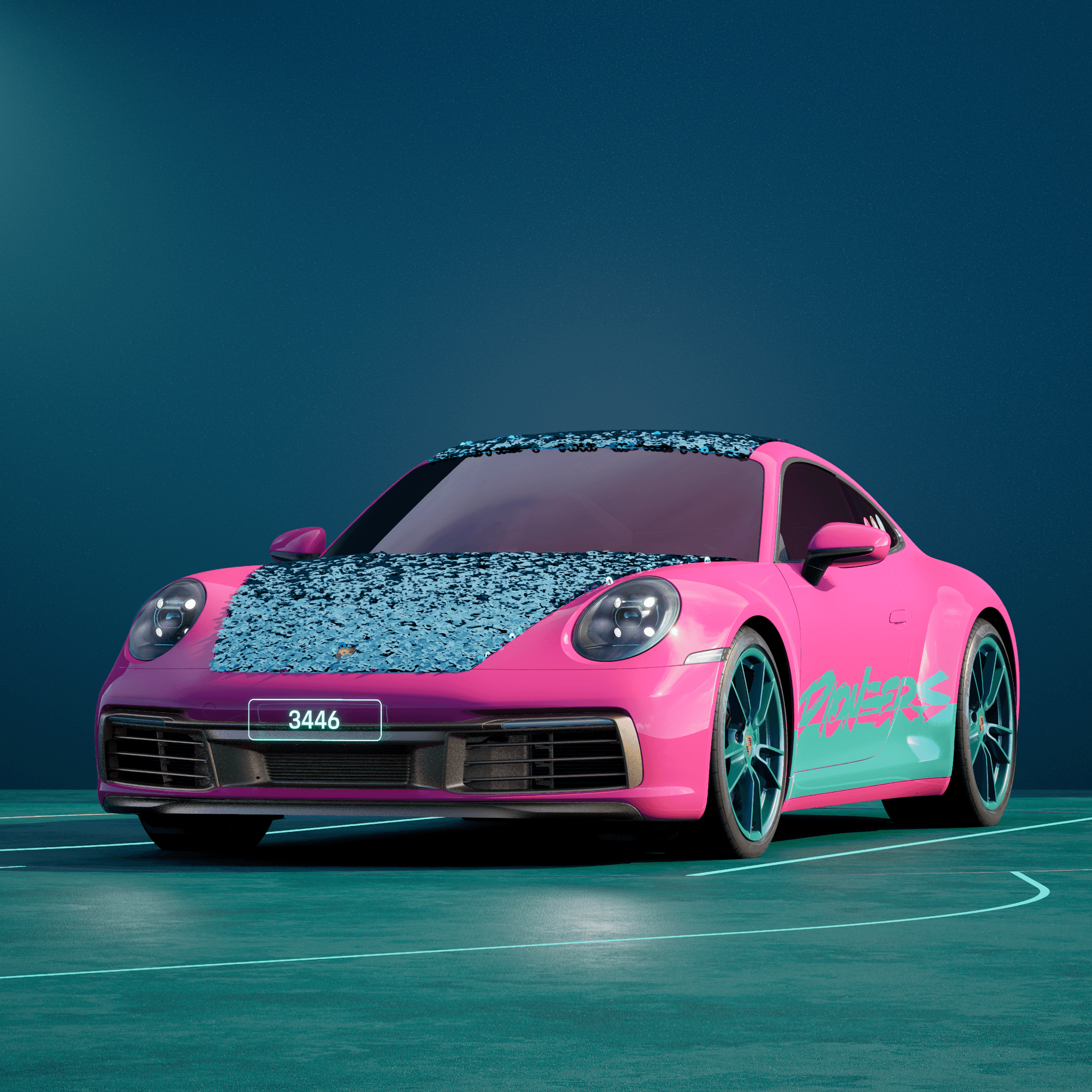 The PORSCHΞ 911 3446 image in phase