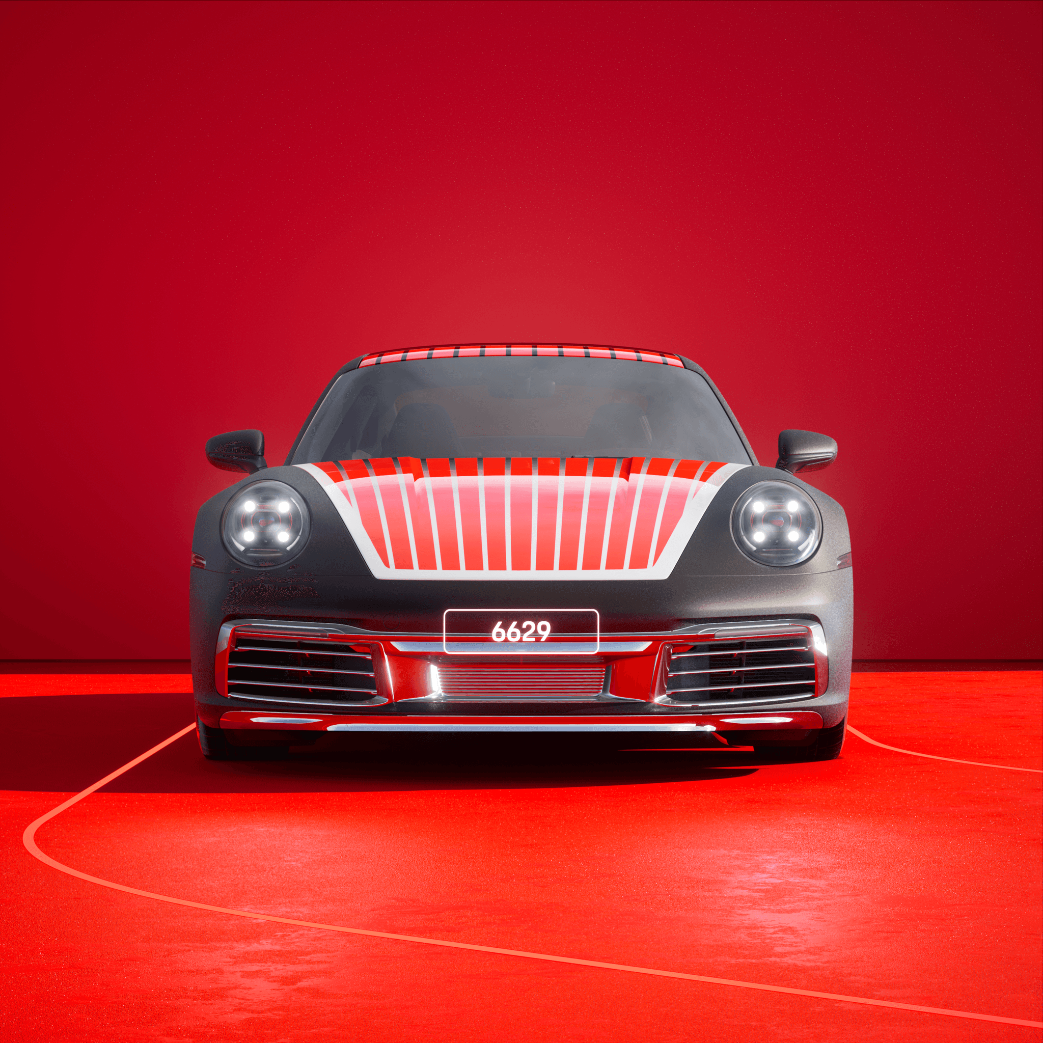 The PORSCHΞ 911 6629 image in phase