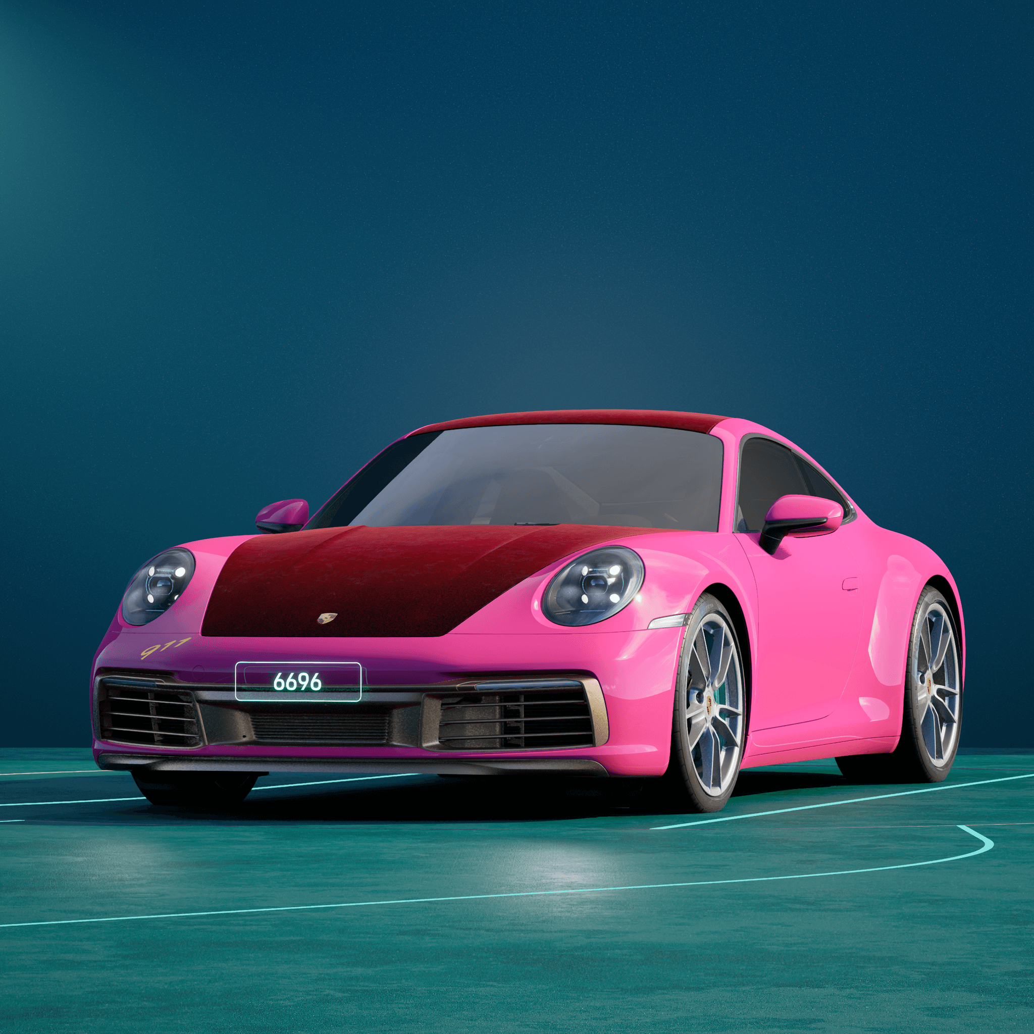 The PORSCHΞ 911 6696 image in phase