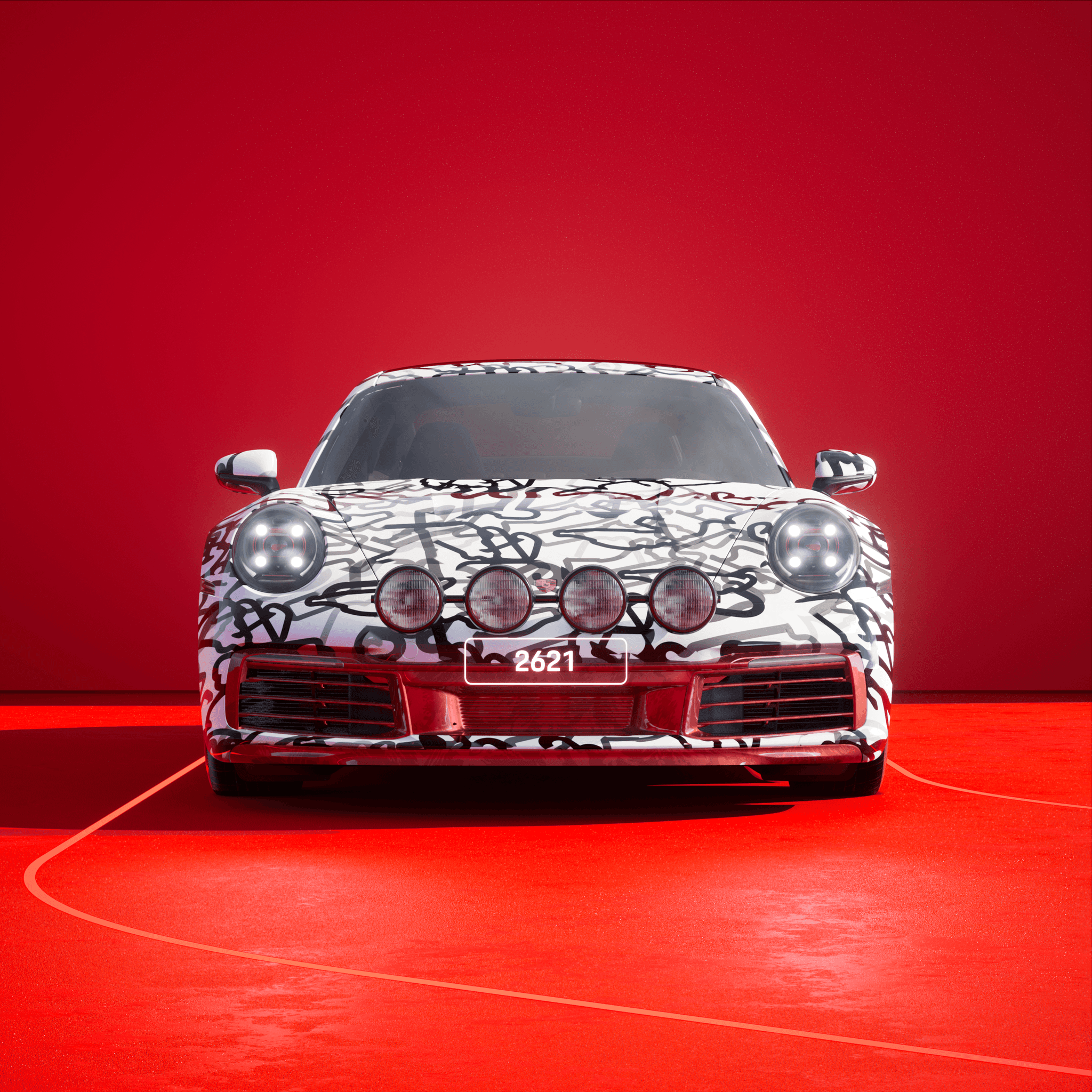 The PORSCHΞ 911 2621 image in phase
