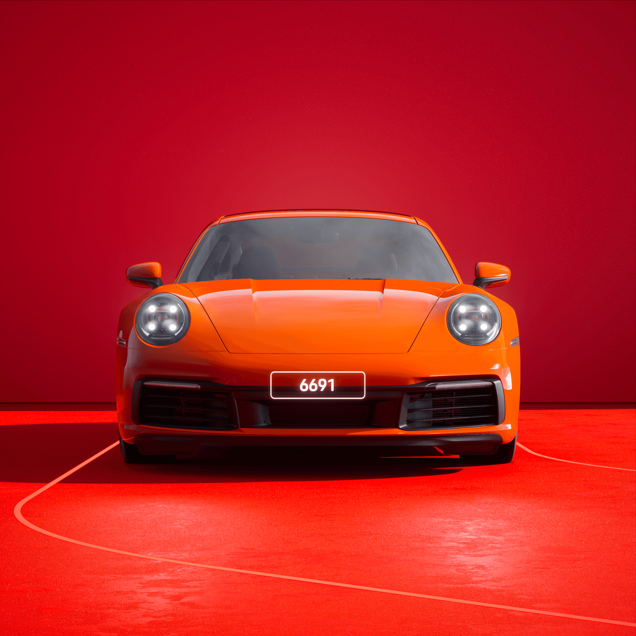 The PORSCHΞ 911 6691 image in phase