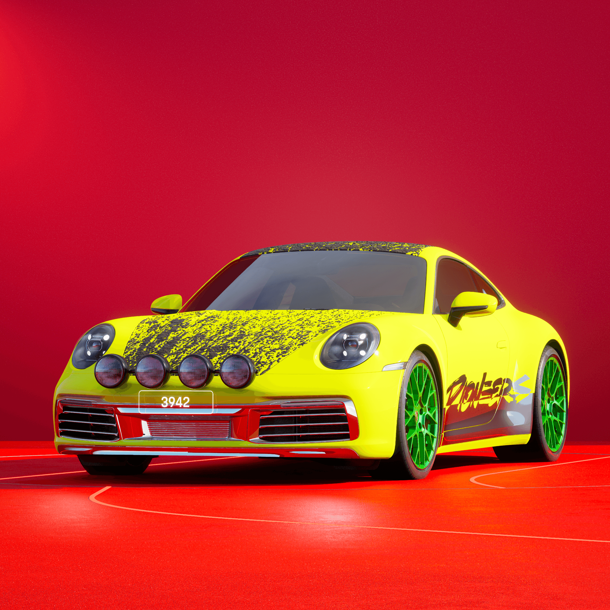 The PORSCHΞ 911 3942 image in phase