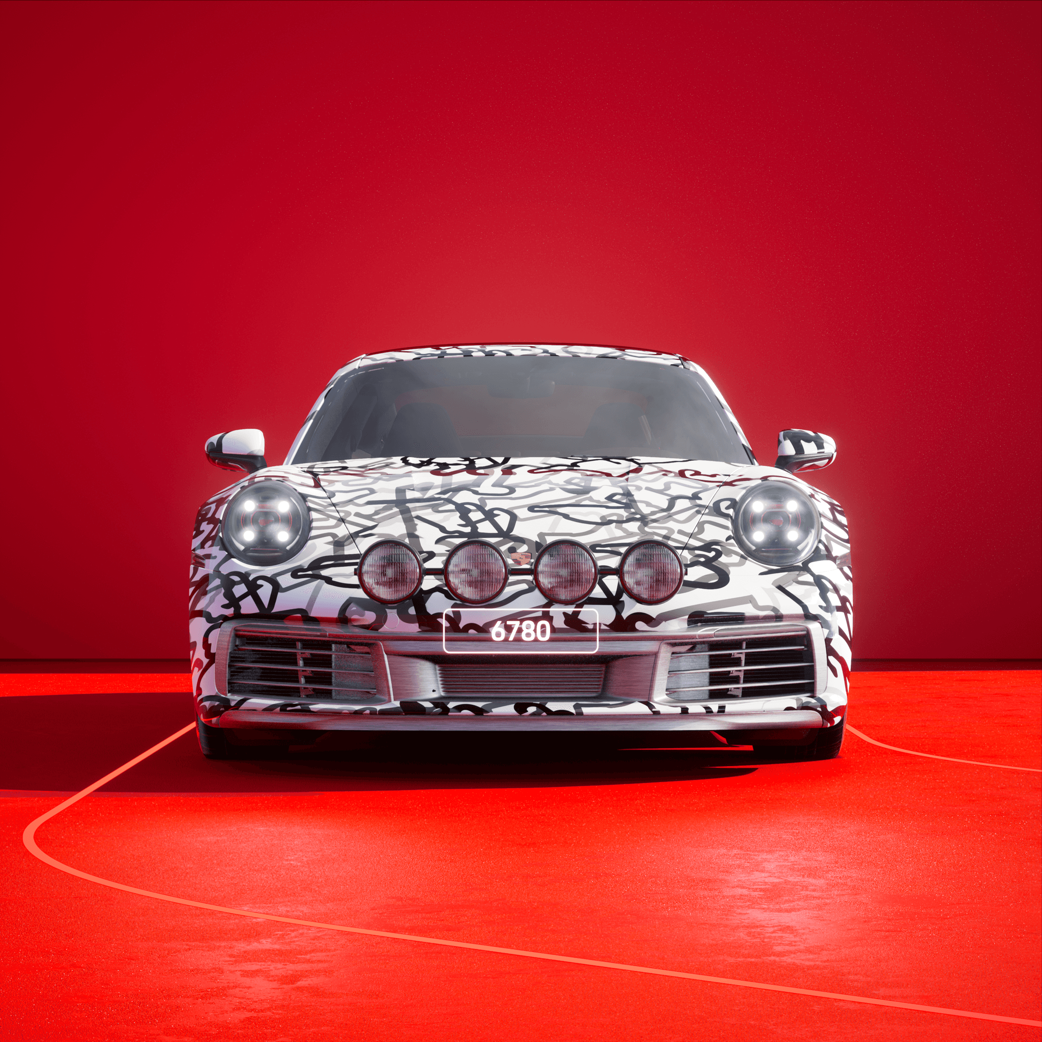 The PORSCHΞ 911 6780 image in phase