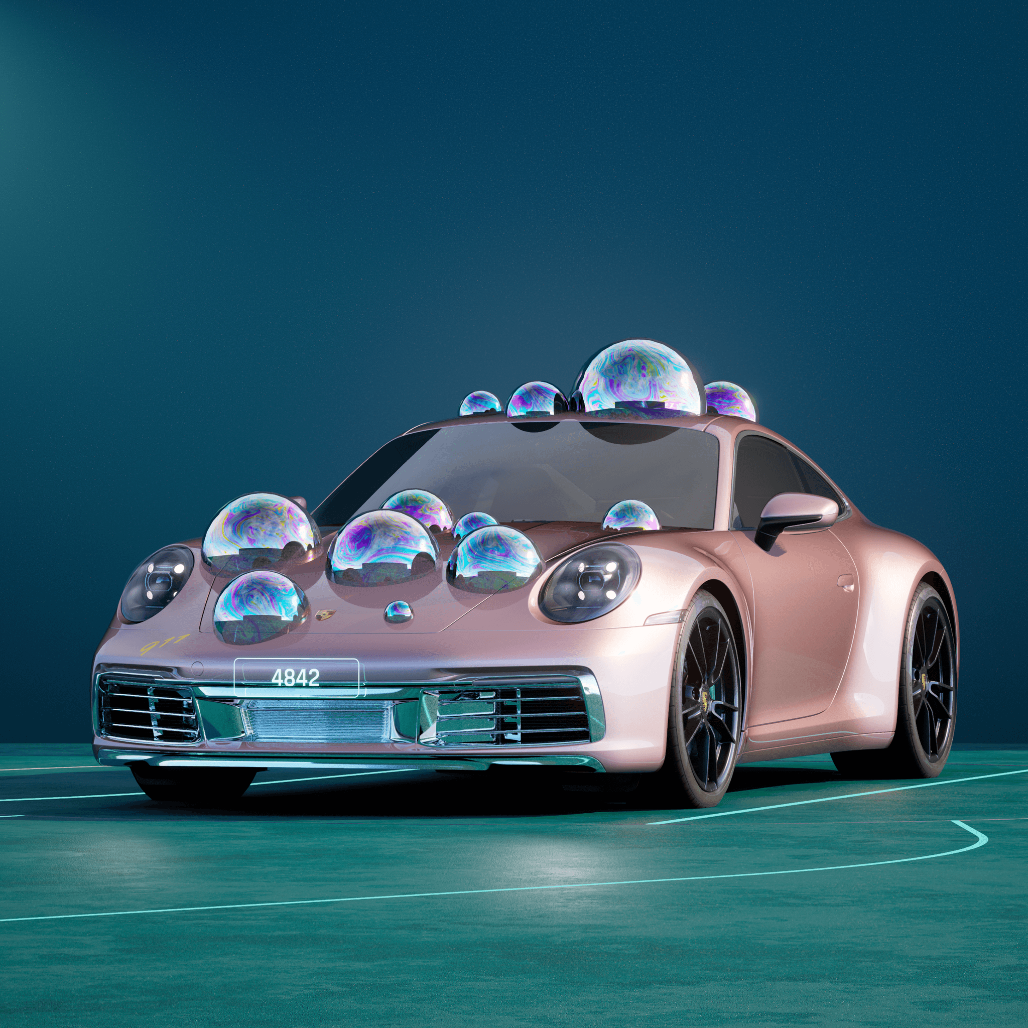 The PORSCHΞ 911 4842 image in phase
