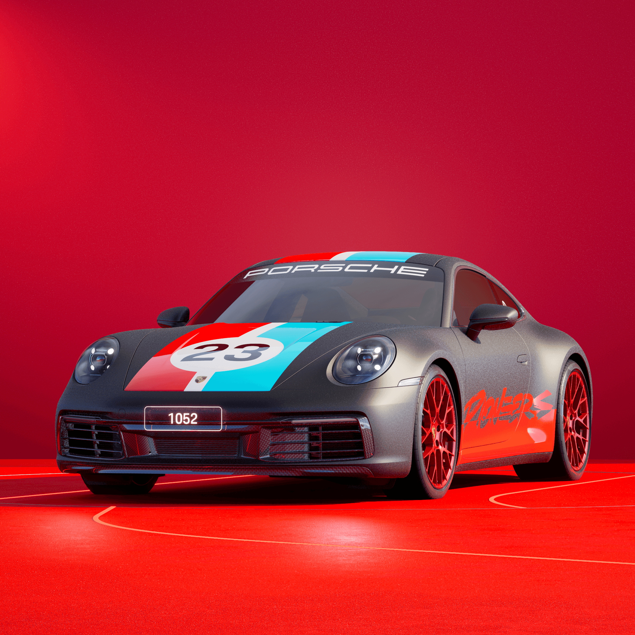The PORSCHΞ 911 1052 image in phase