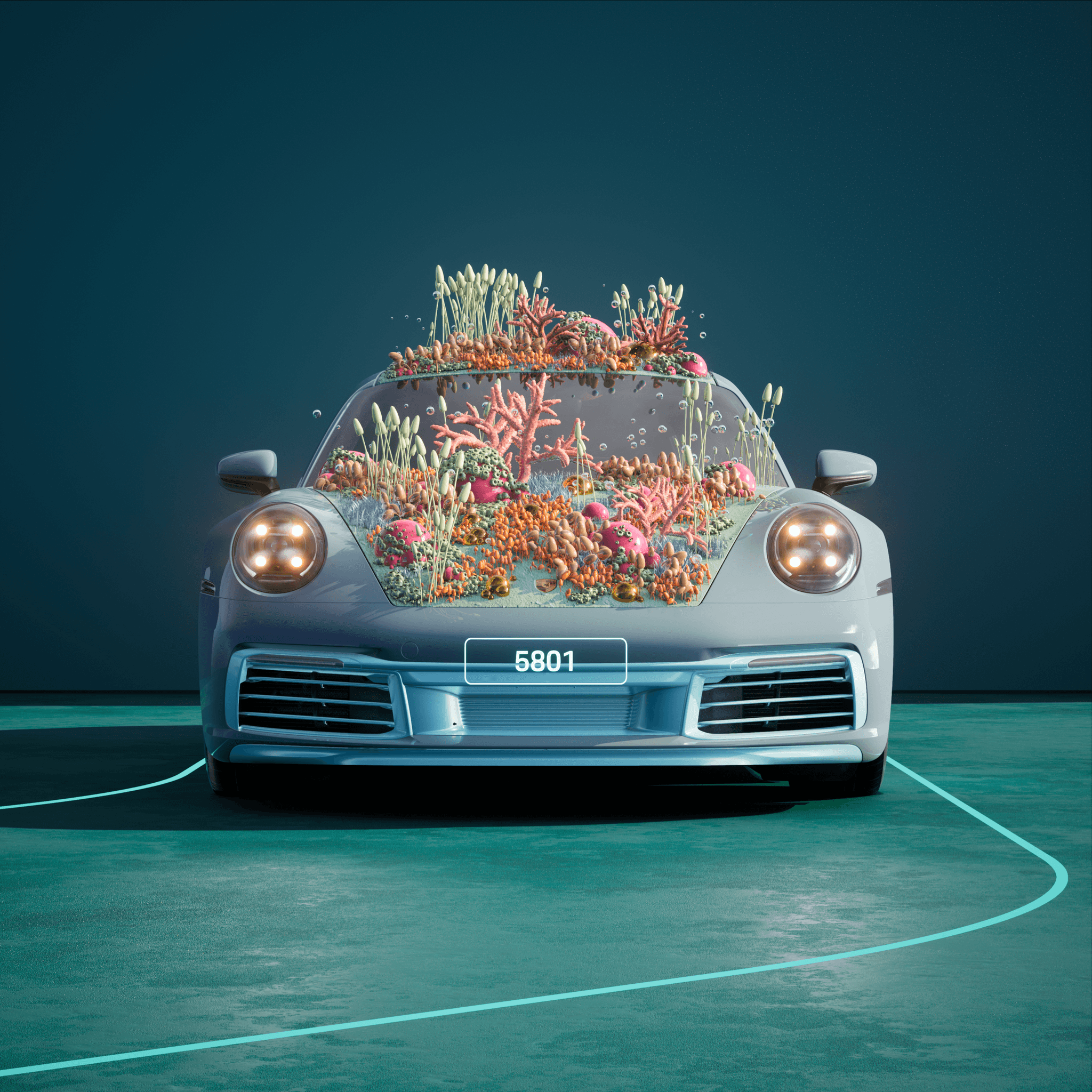 The PORSCHΞ 911 5801 image in phase