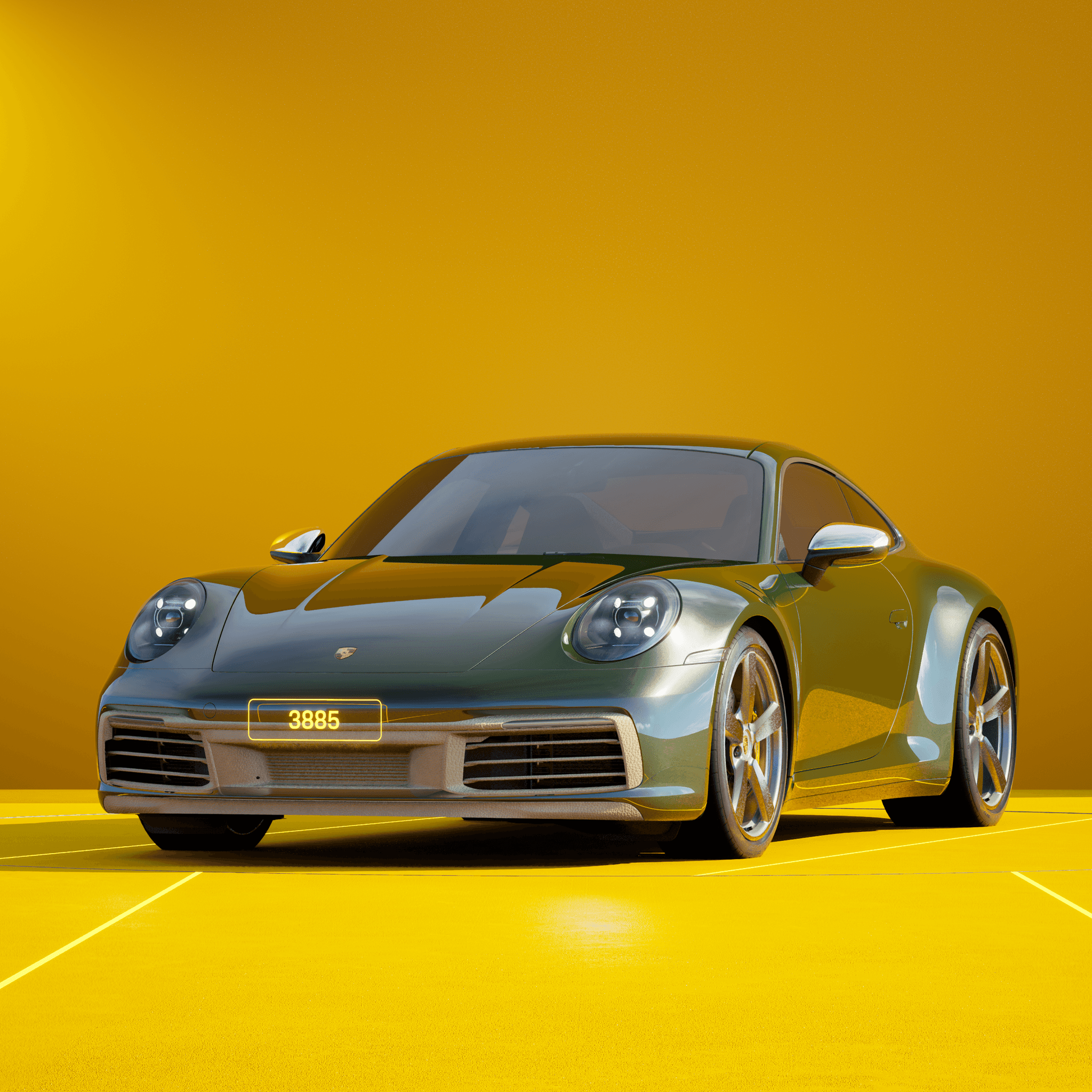 The PORSCHΞ 911 3885 image in phase