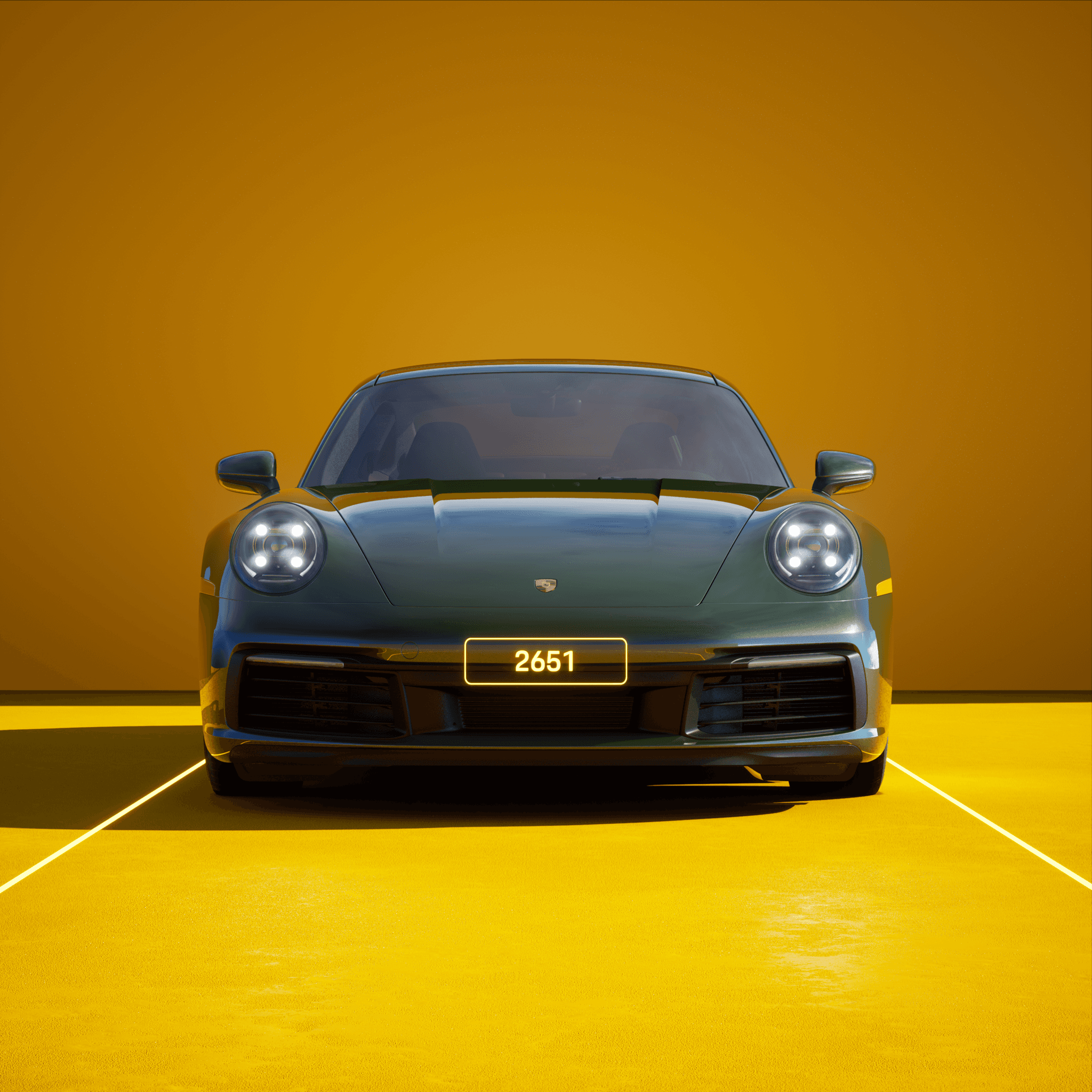 The PORSCHΞ 911 2651 image in phase