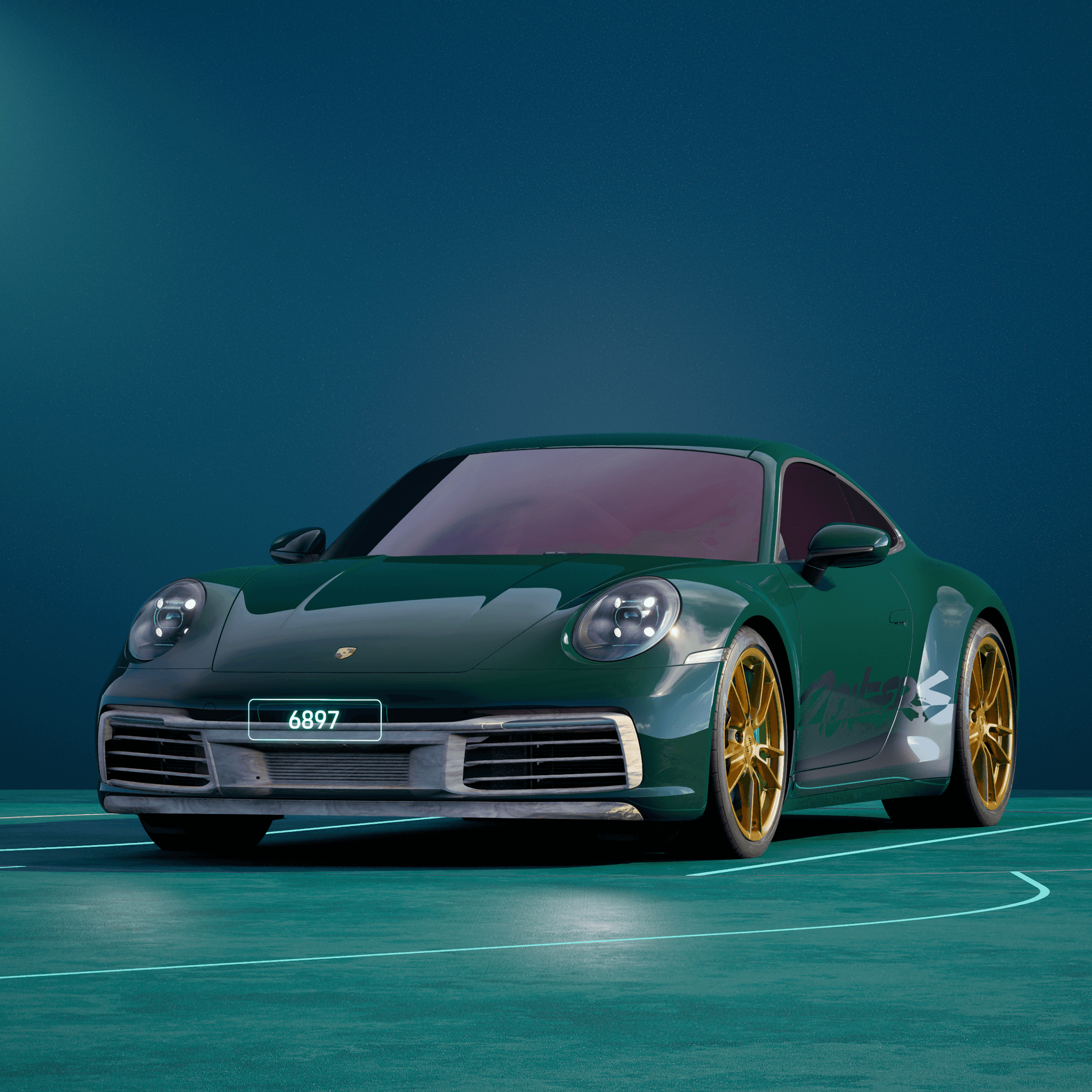 The PORSCHΞ 911 6897 image in phase