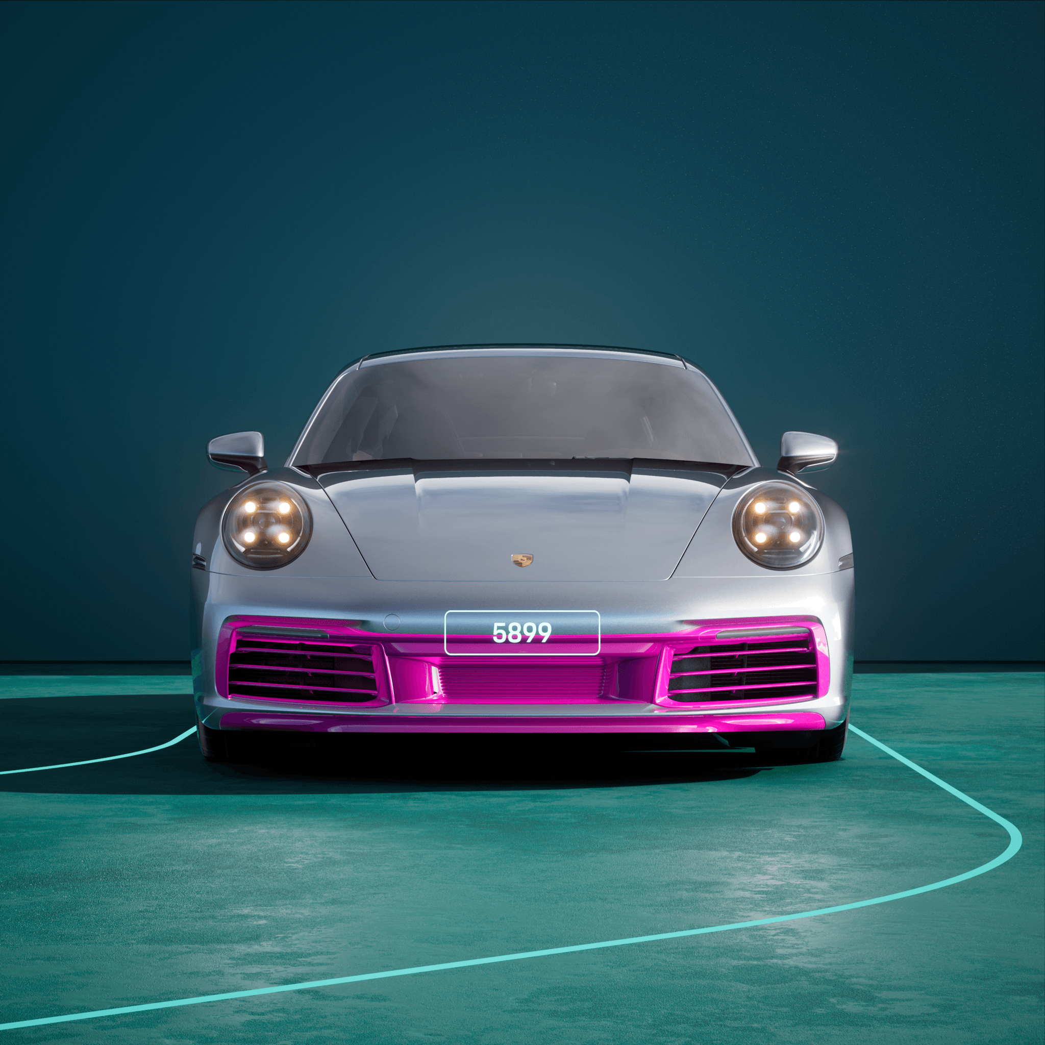 The PORSCHΞ 911 5899 image in phase