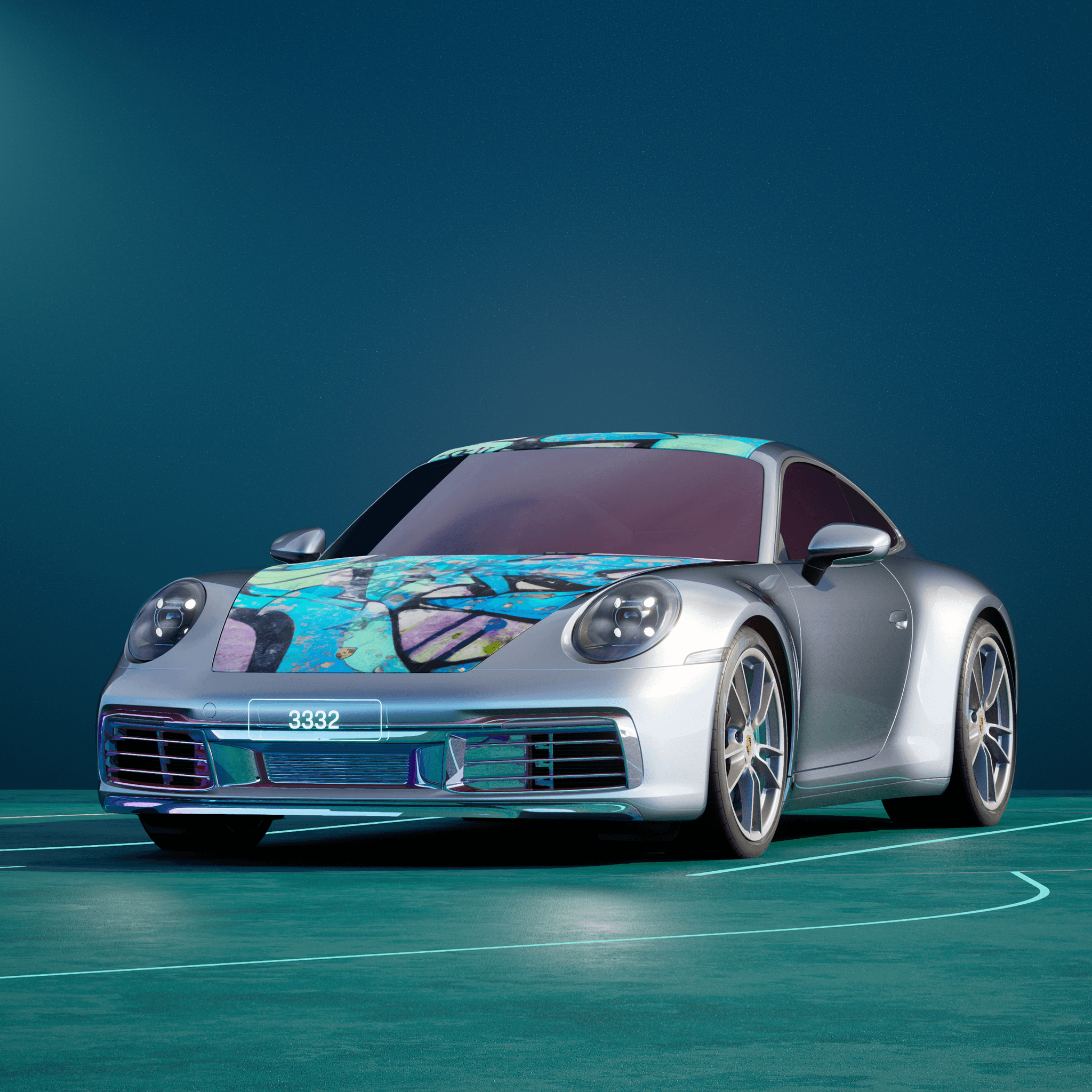 The PORSCHΞ 911 3332 image in phase