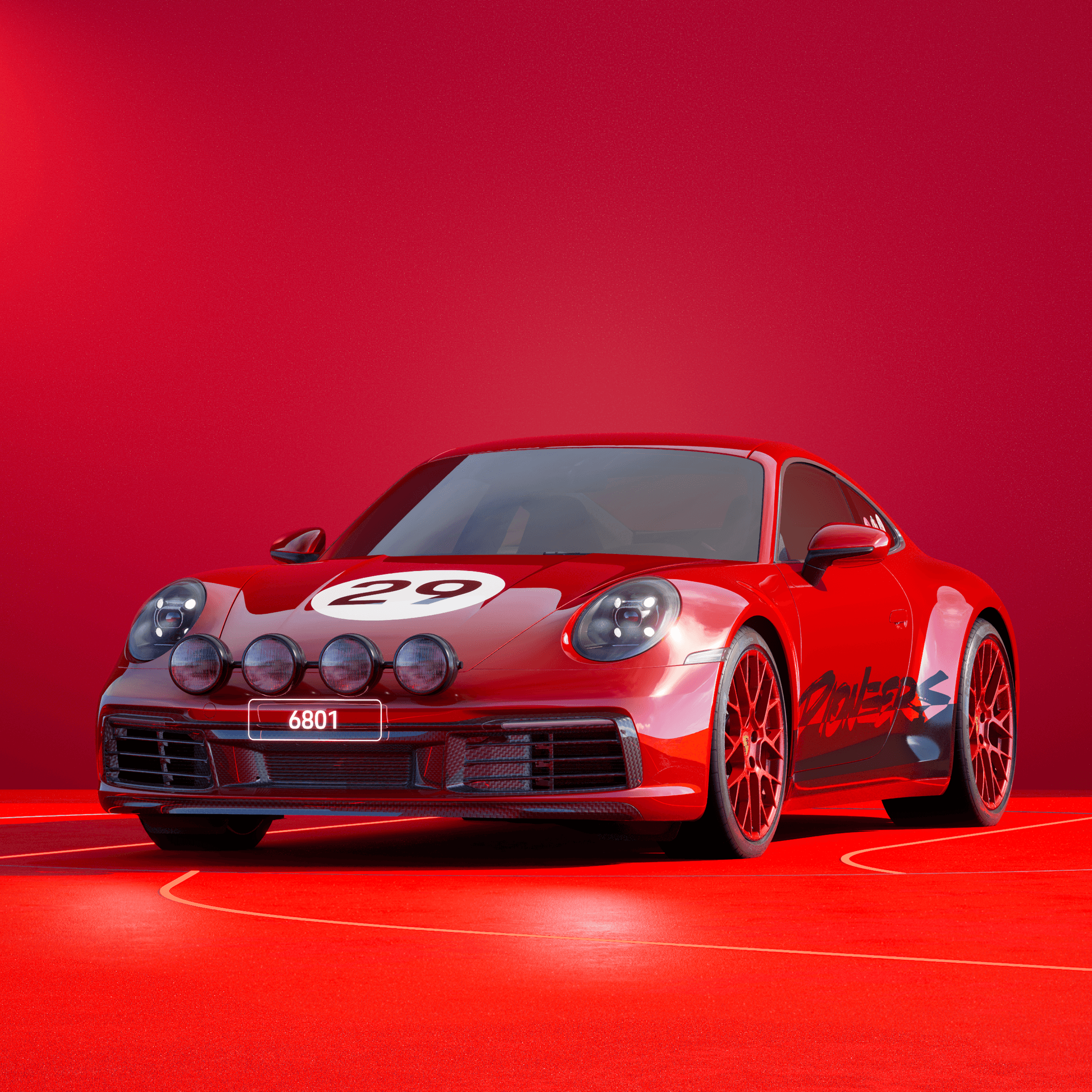 The PORSCHΞ 911 6801 image in phase