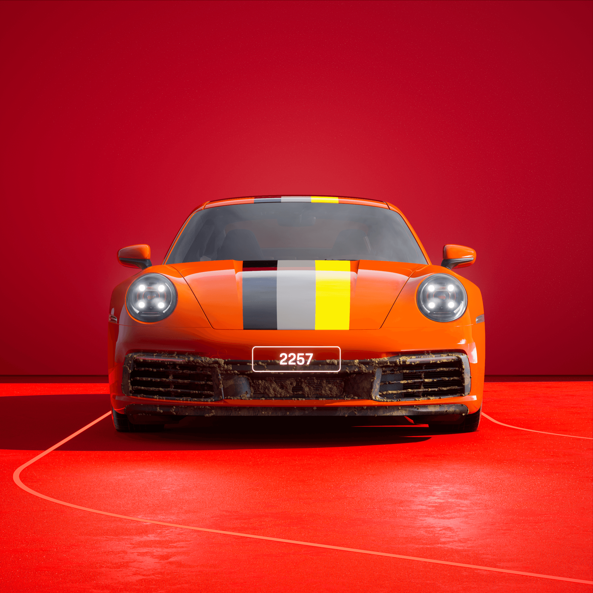 The PORSCHΞ 911 2257 image in phase