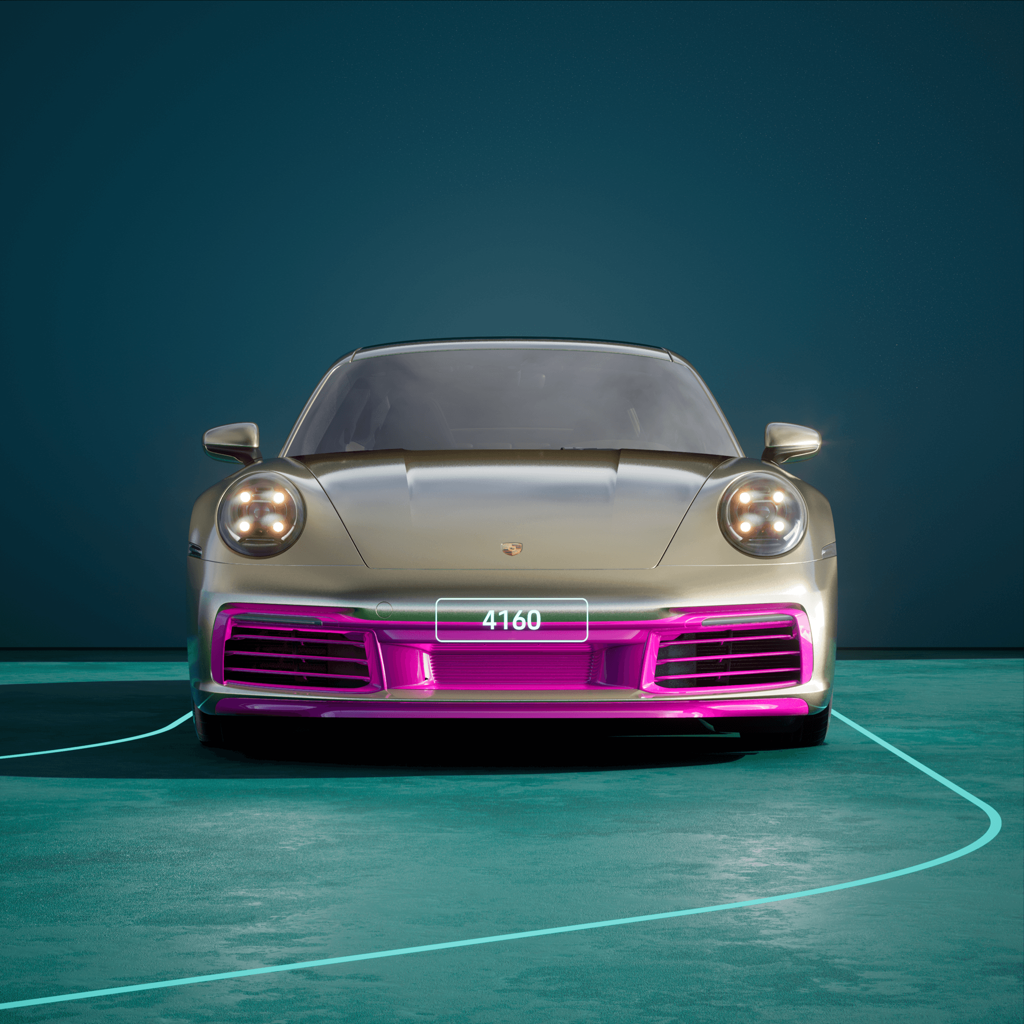 The PORSCHΞ 911 4160 image in phase